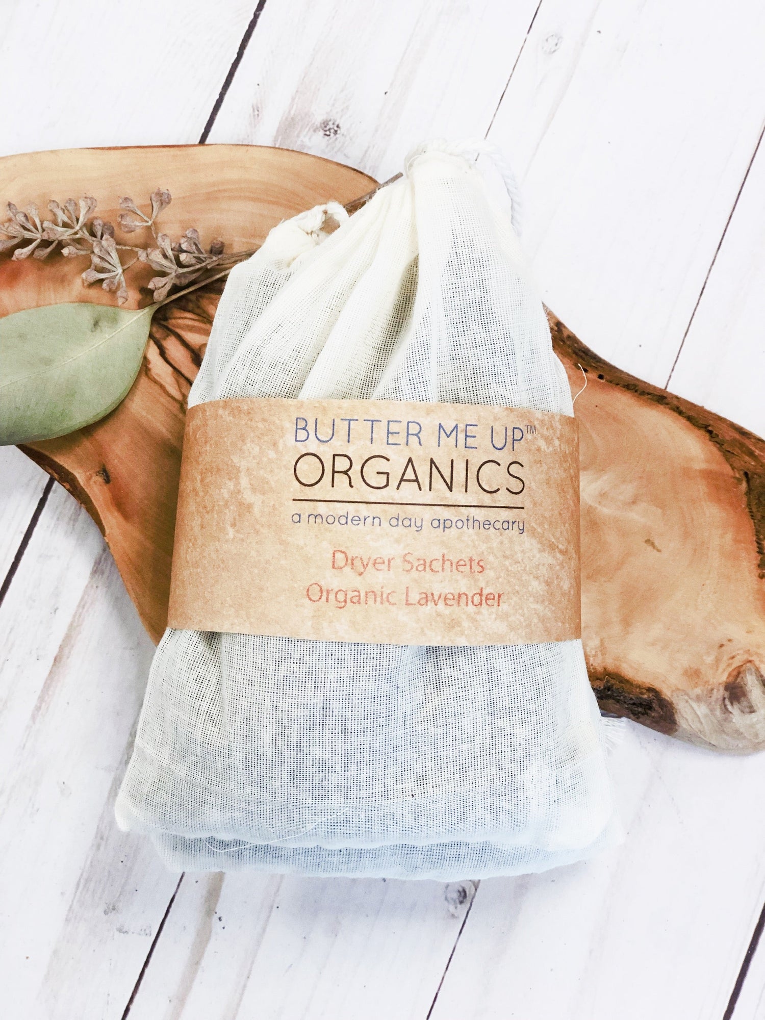 Dryer Sachets with Organic Lavender by Butter Me Up Organics