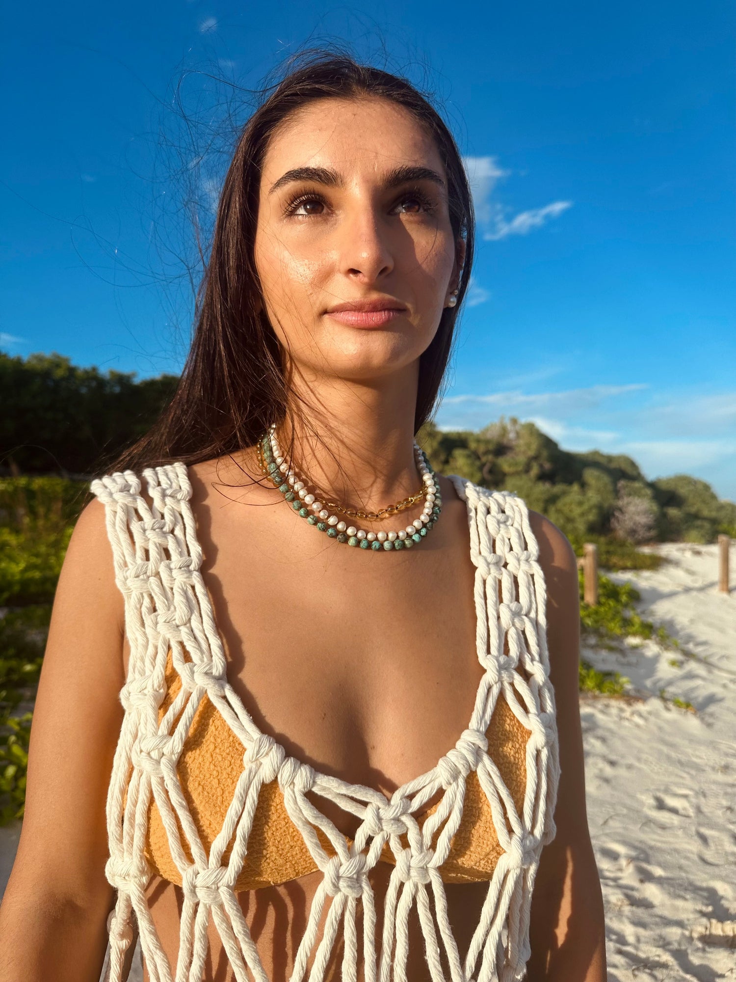 Pure Gemstone + Pearl || Necklace by CanyonLeaf