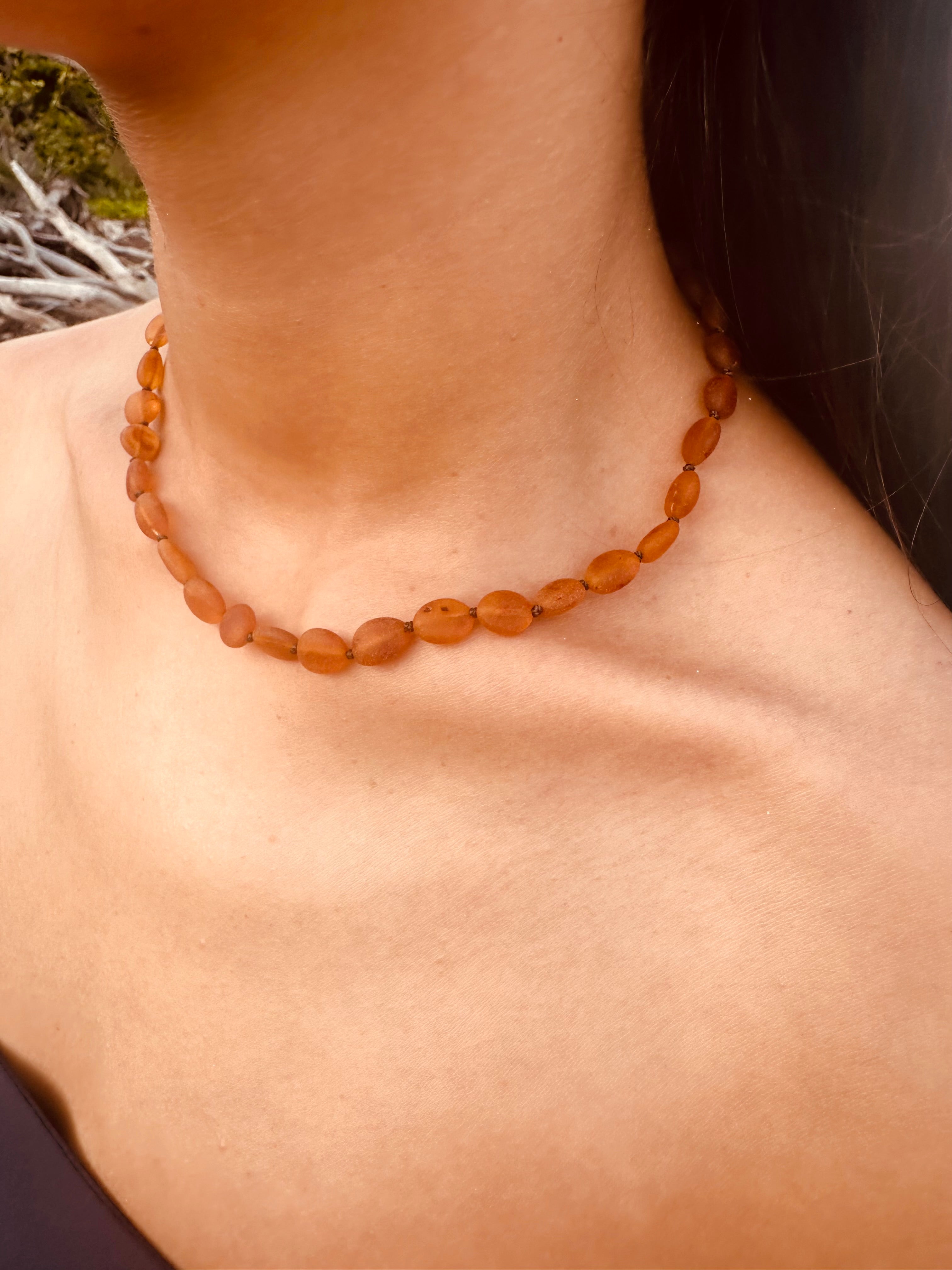 Raw Cognac Baltic Amber || Classic || Necklace by CanyonLeaf