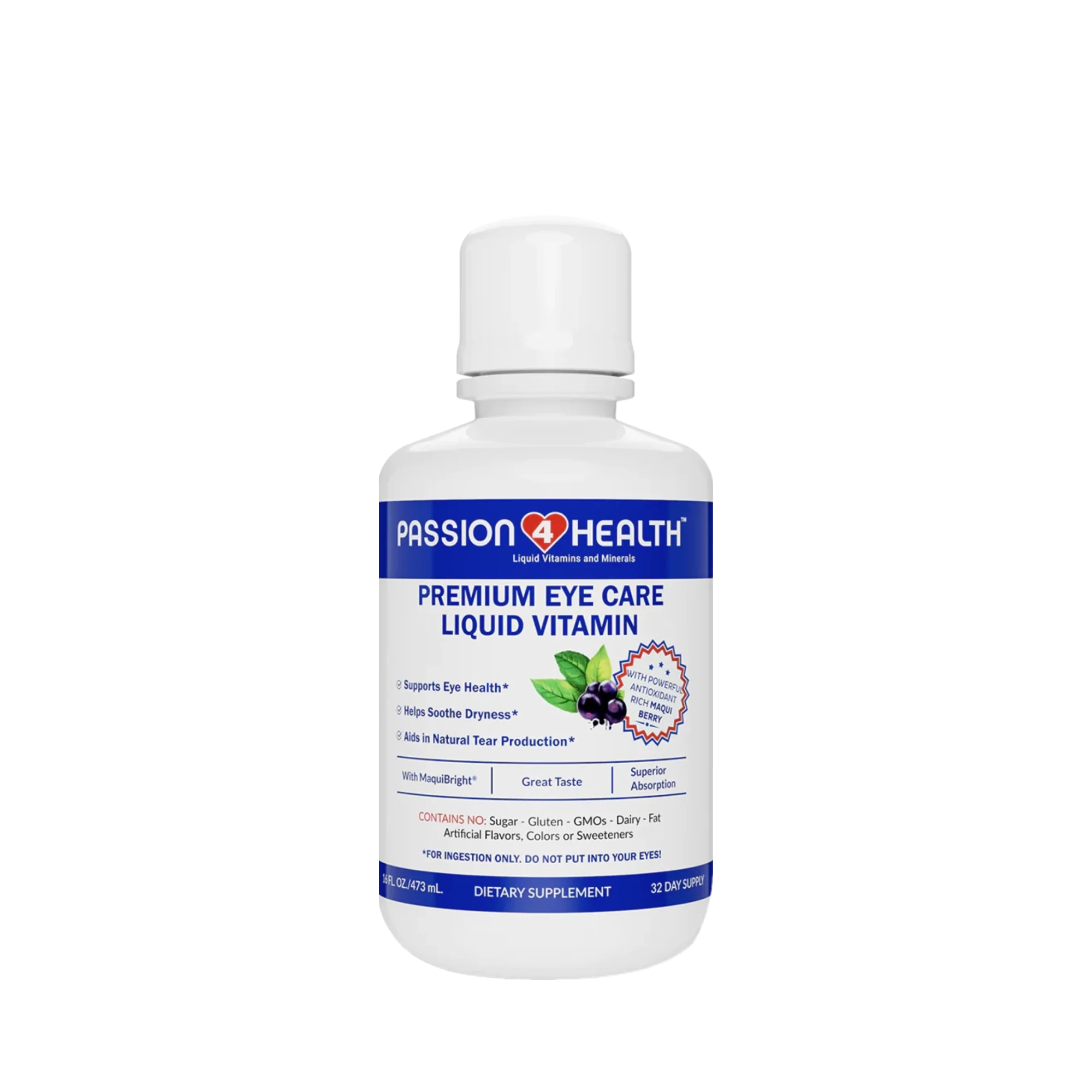 Daily Liquid Eye Care Vitamin by Passion 4 Health