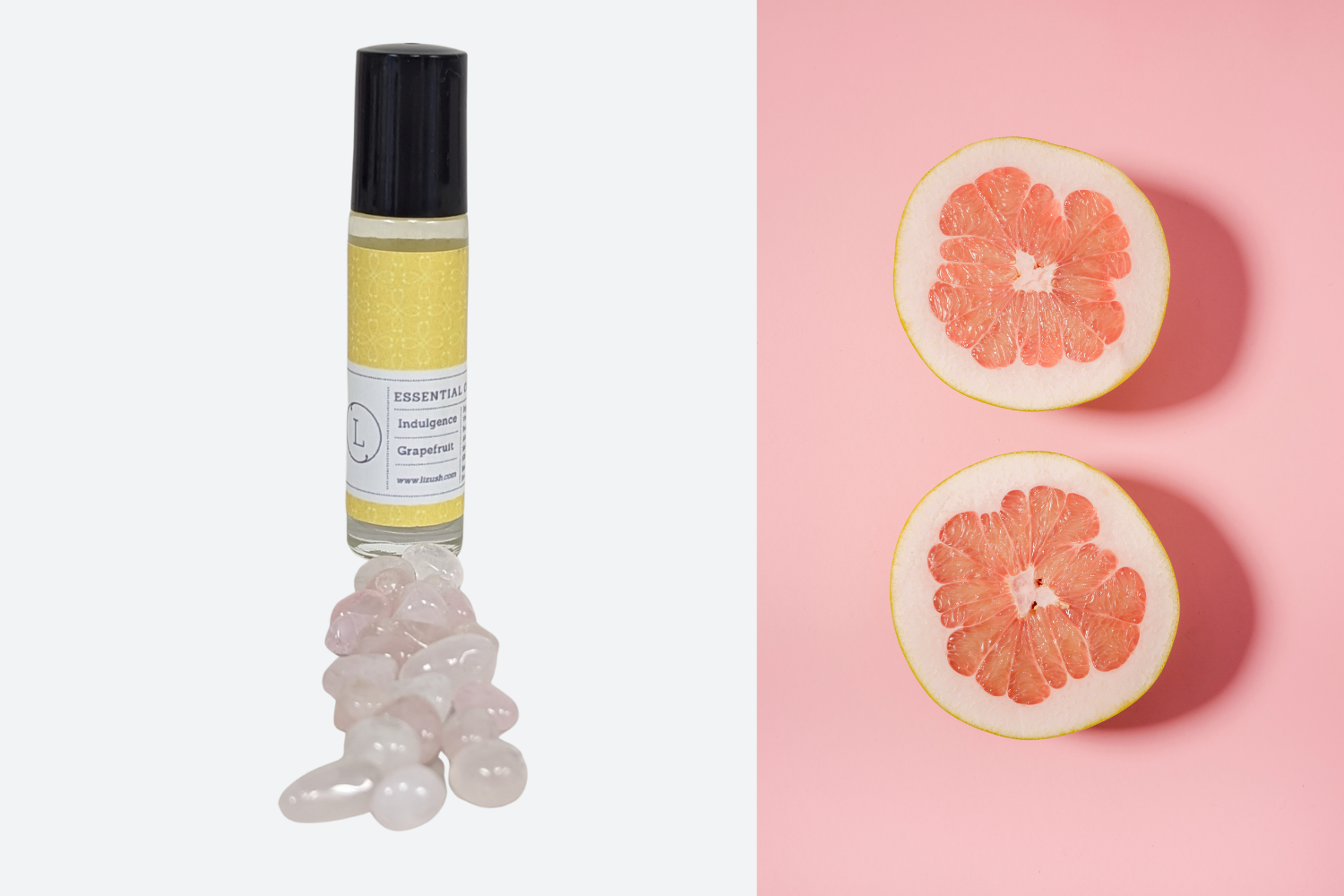 CBD Essential Oils Roll-On set with Crystals and CBD (THC free) by Lizush