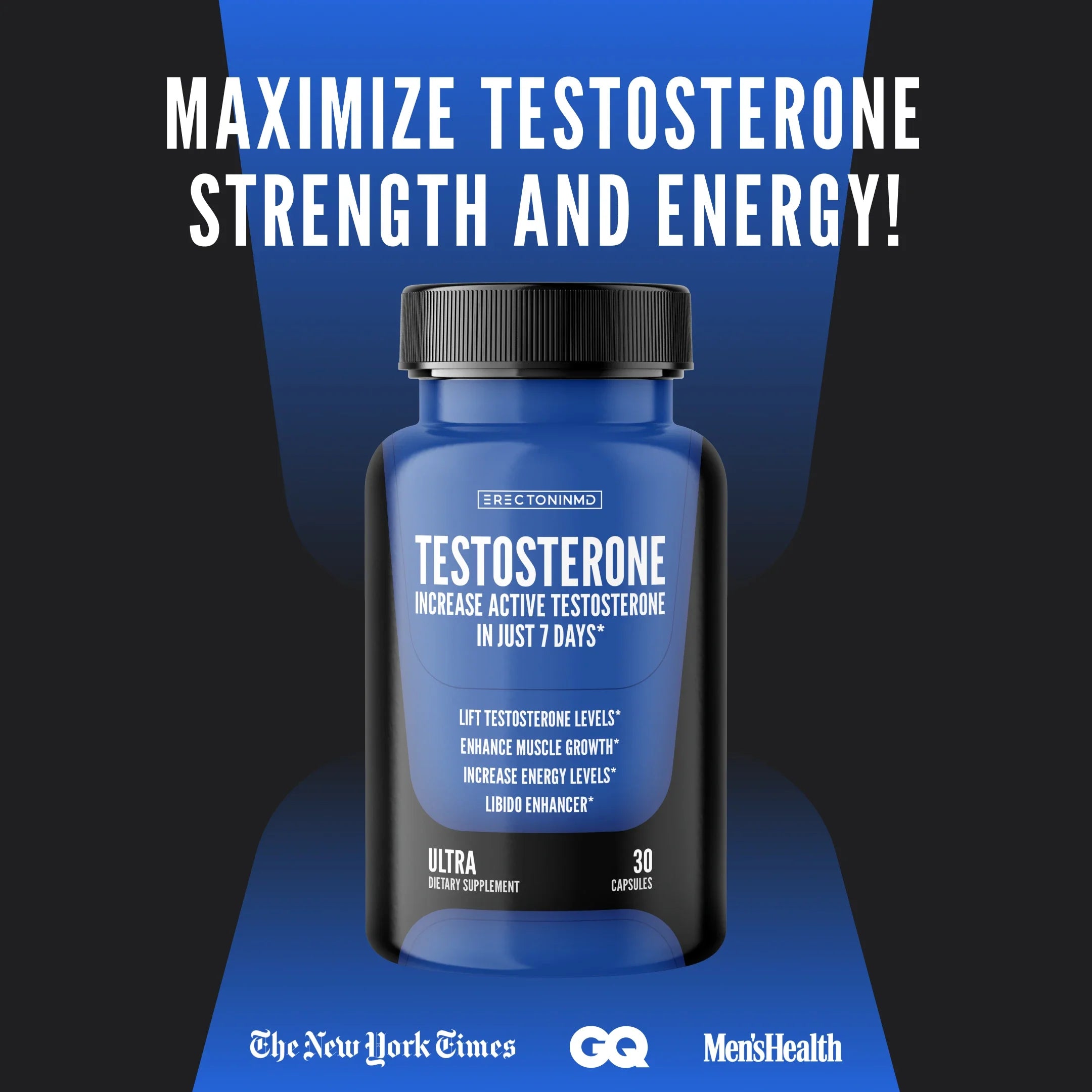 ERECTONINMD TESTOSTERONE SUPPORT COMPLEX by RevitMe - Supplements Store