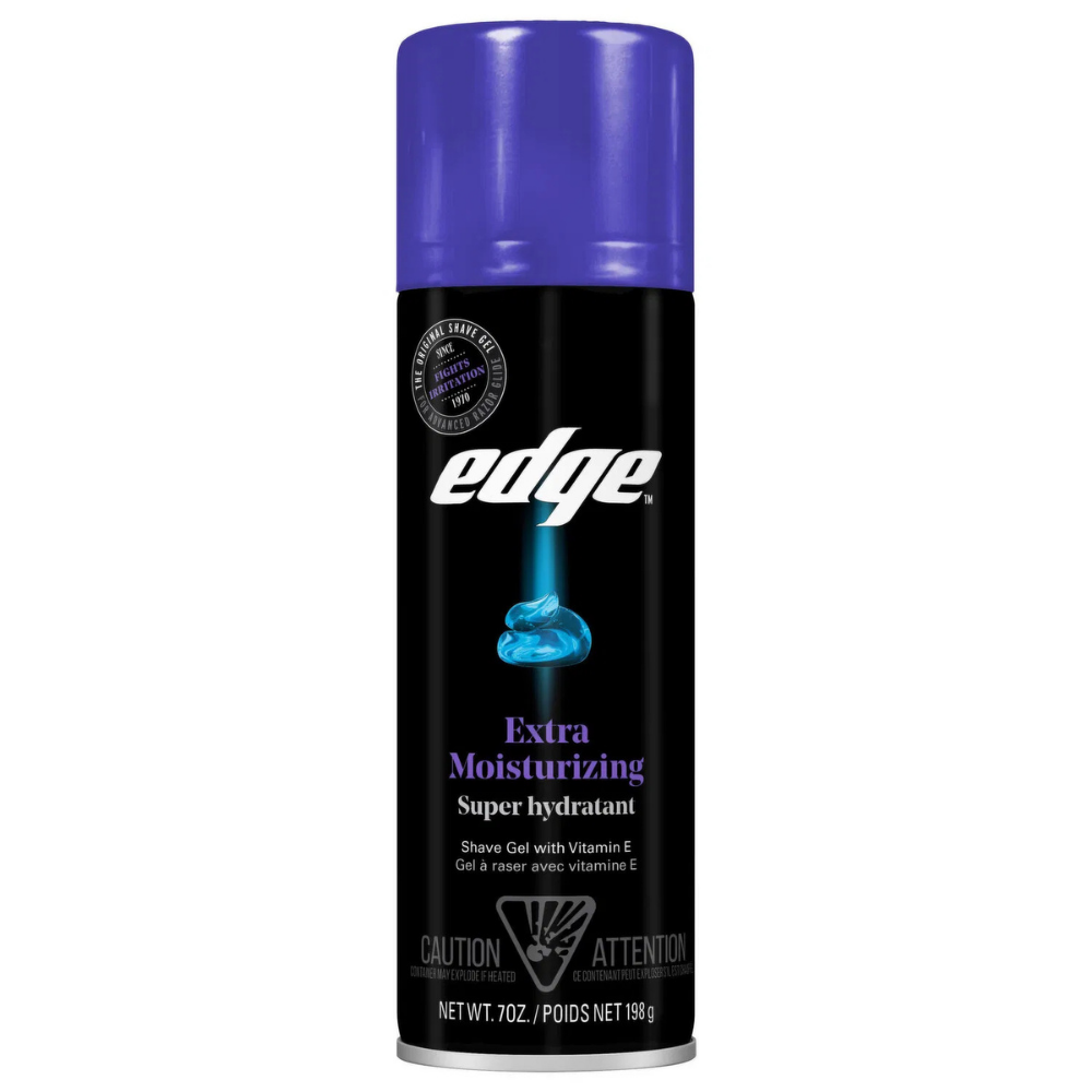 Edge Extra Moisturizing Shave Gel with Vitamin E (7 oz) by Farmacias Savia