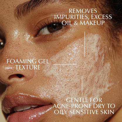 Gentle Foaming Facial Cleanser – Aloe, Apple &amp; Ashwagandha for All Skin Types