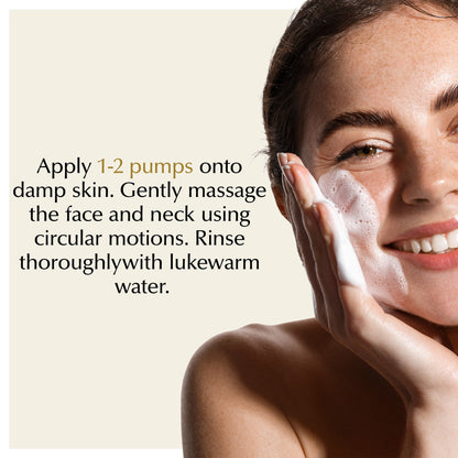 Gentle Foaming Facial Cleanser – Aloe, Apple &amp; Ashwagandha for All Skin Types