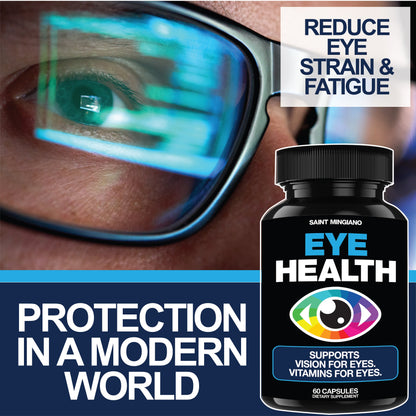 Eye Health &amp; Vision Vitamins Supplement 60 Capsules by Saint Mingiano - Supplements &amp; Wellness Dedicated to Holistic Health