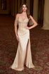 Nox Anabel F1571 Fringed Off-Shoulder Sequin Sweetheart Neckline Dress by DiscountDressShop