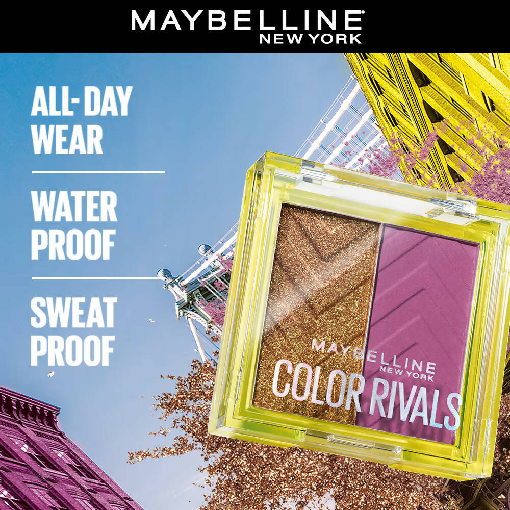Maybelline New York Color Rivals Longwear Eyeshadow Duo - Assertive X Coy by Dista