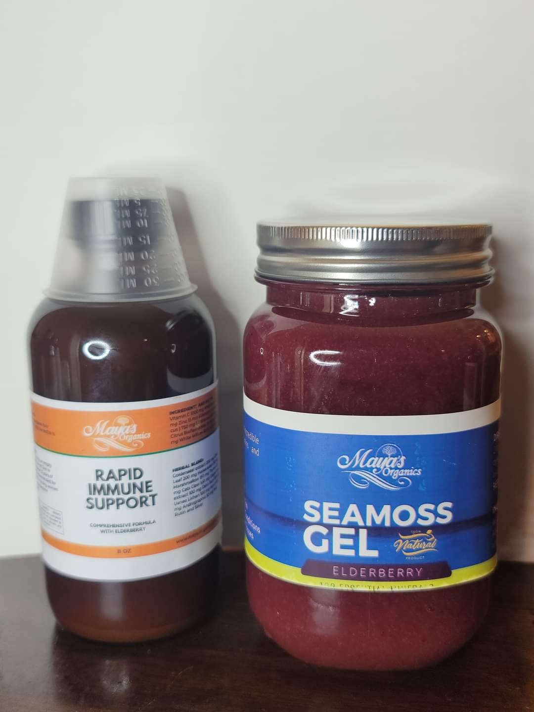 Rapid Immune Support Kit for Adults | Elderberry &amp; Sea Moss Gel – Fast-Acting Immunity Booster