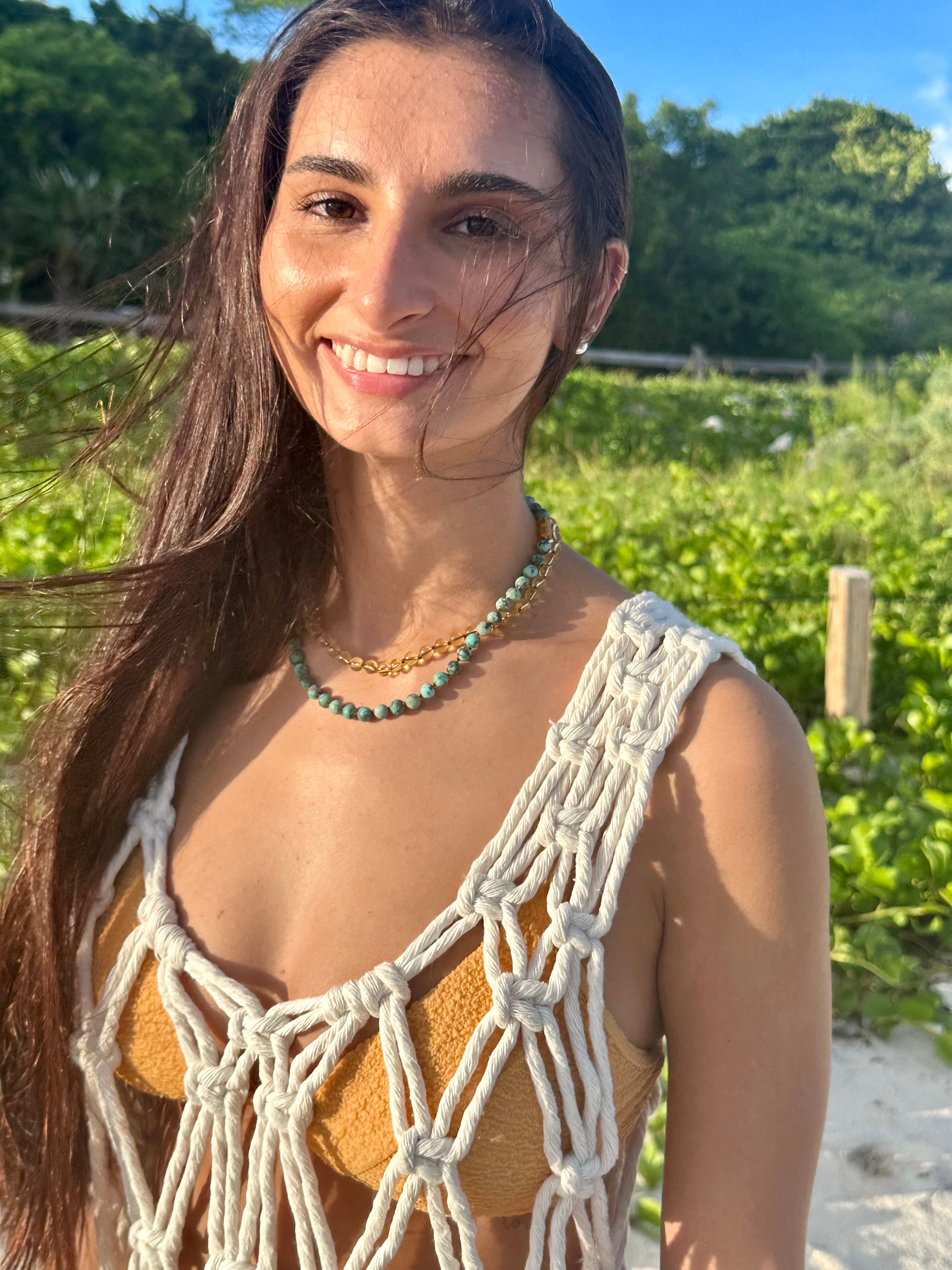 Pure Gemstone + Citrine || Necklace by CanyonLeaf