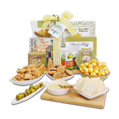 With Sympathy Cutting Board Gift Basket by Alder Creek Gift Baskets