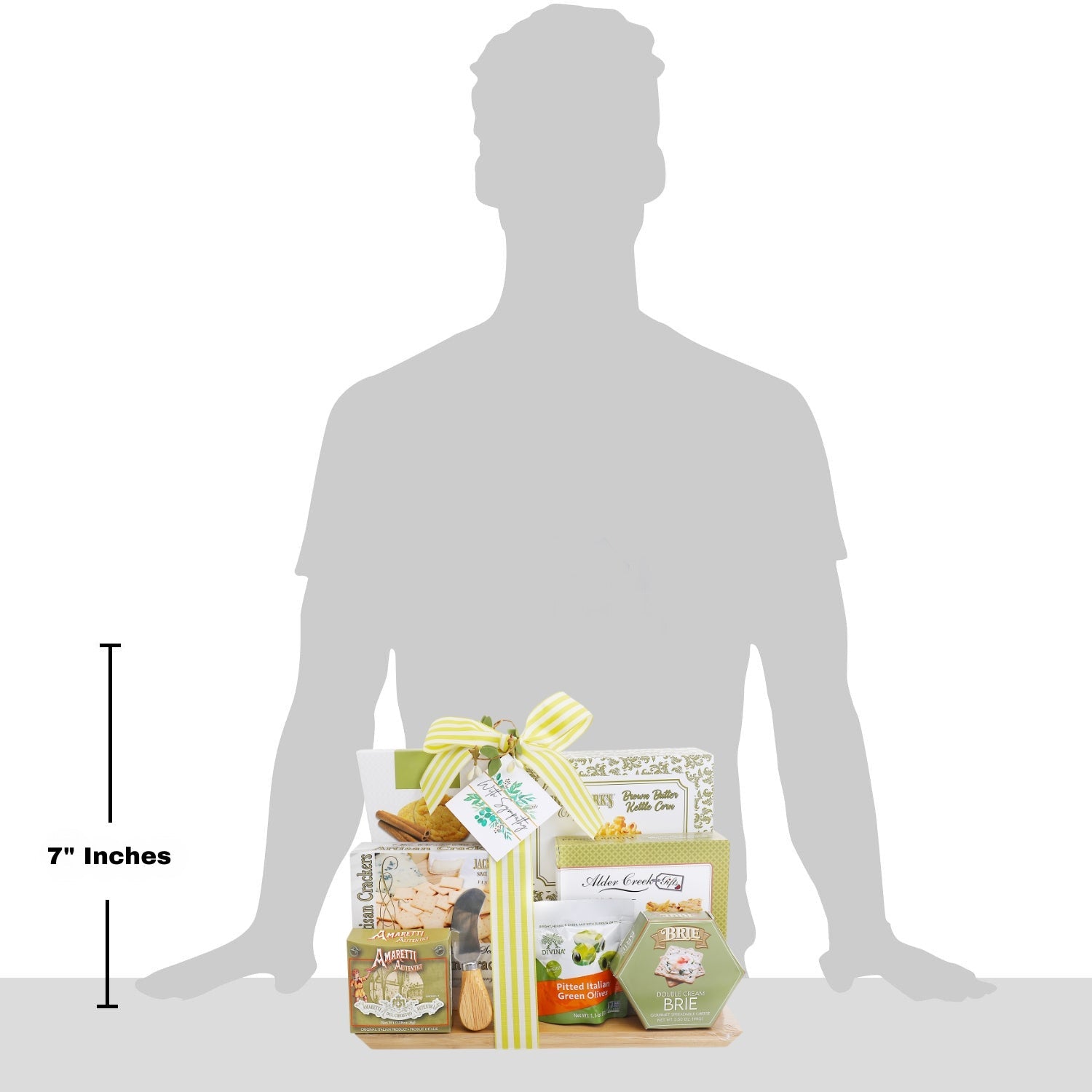 With Sympathy Cutting Board Gift Basket by Alder Creek Gift Baskets