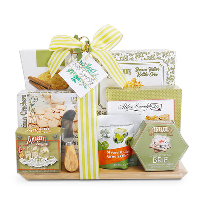 With Sympathy Cutting Board Gift Basket by Alder Creek Gift Baskets