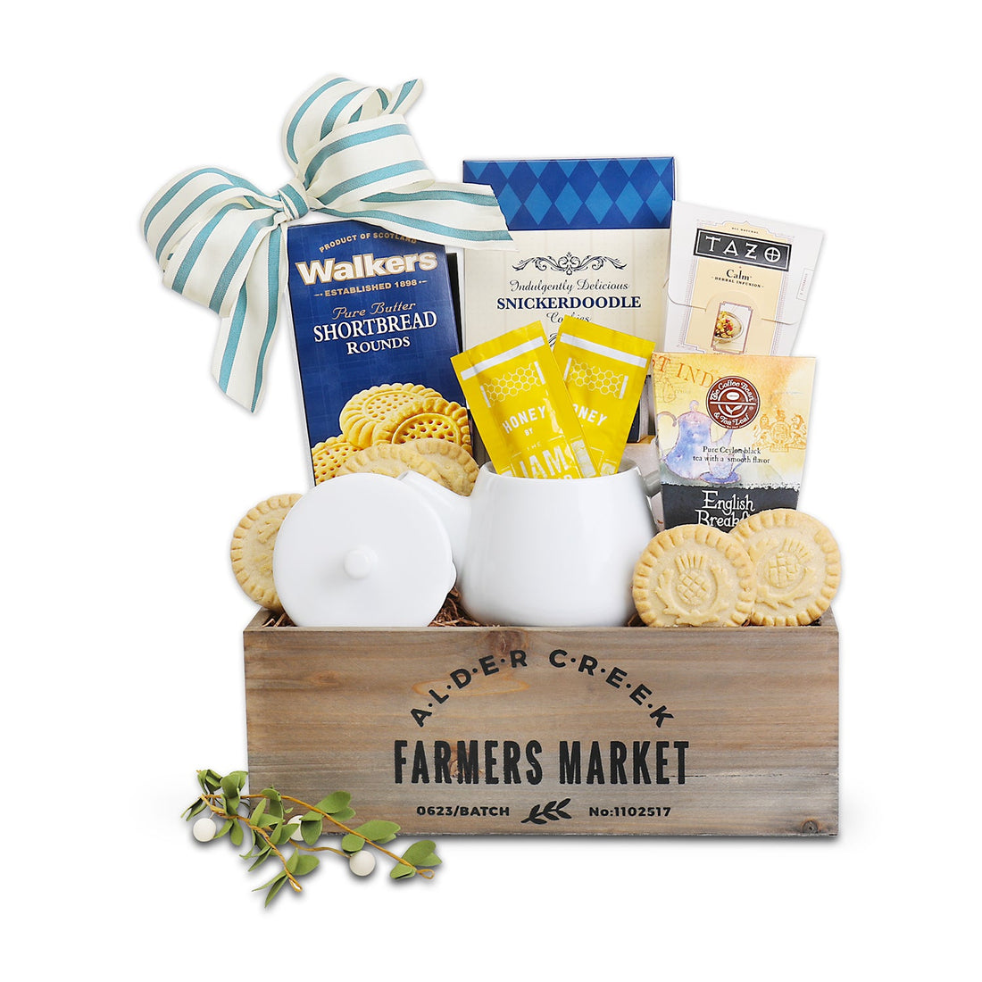 Garden Tea Tray Gift Basket by Alder Creek Gift Baskets
