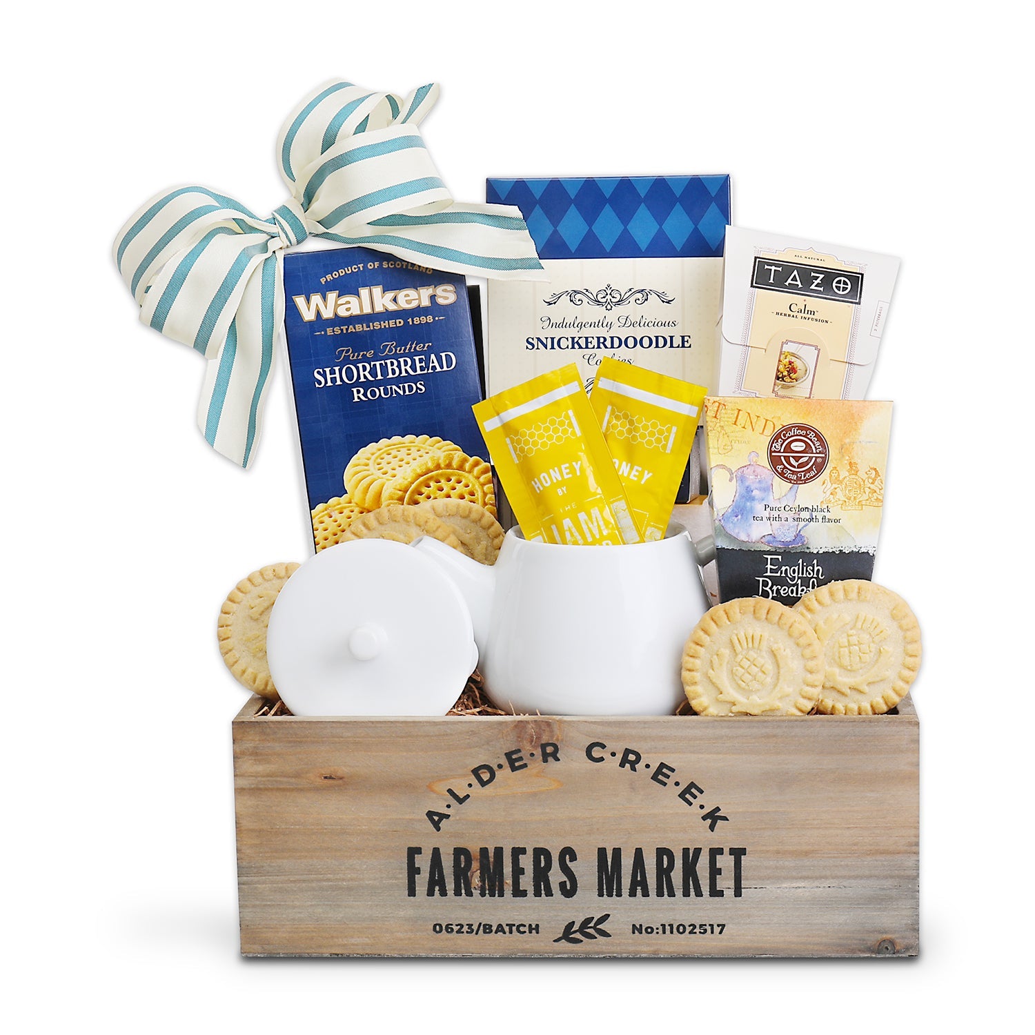 Garden Tea Tray Gift Basket by Alder Creek Gift Baskets