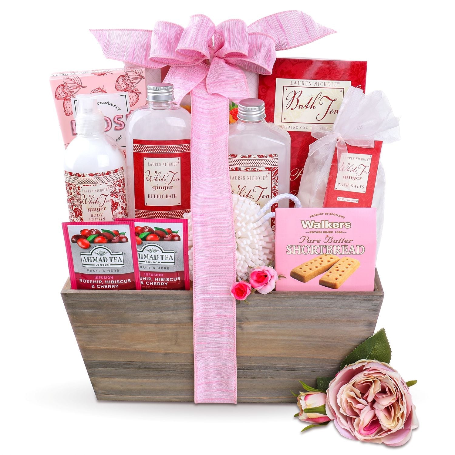 Tea &amp; Tranquility Spa Gift Basket by Alder Creek Gift Baskets