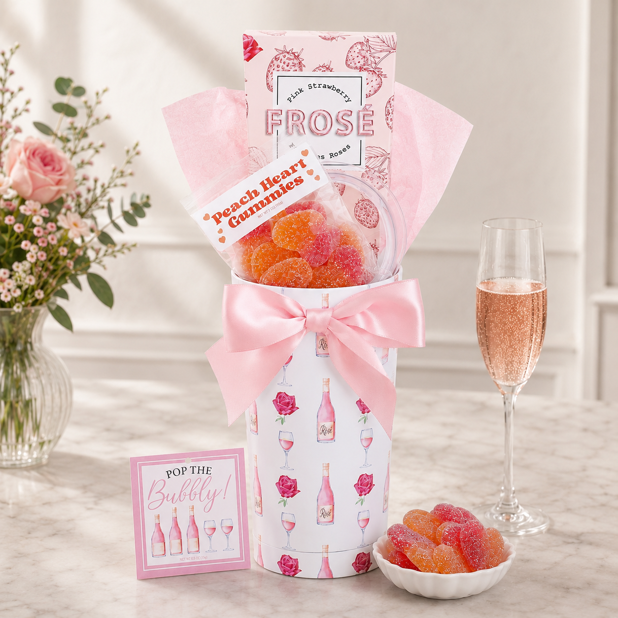 Pop the Bubbly Tumbler Gift by Alder Creek Gift Baskets