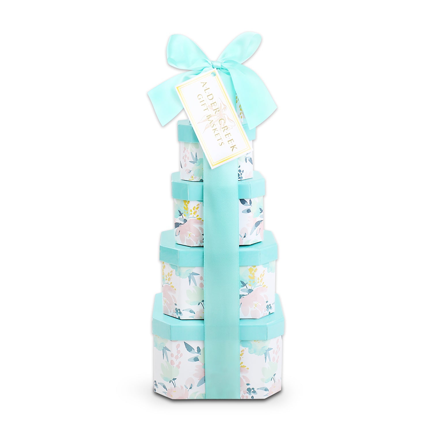 Summer Treats Gift Tower by Alder Creek Gift Baskets