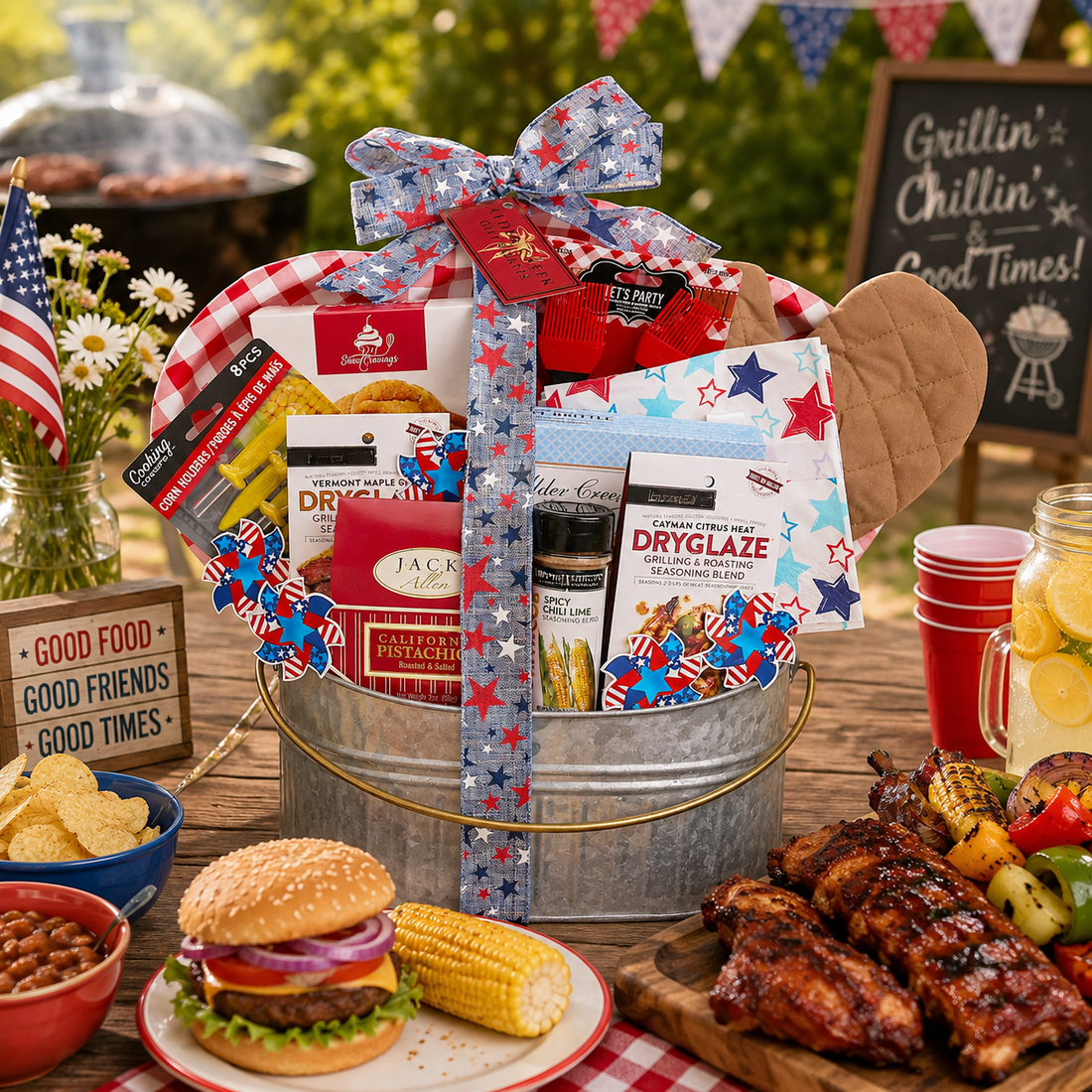 Grillin and Chillin BBQ Gift Basket for Summer by Alder Creek Gift Baskets