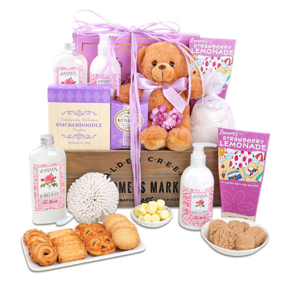 Pampered Rose Spa Gift Basket by Alder Creek Gift Baskets
