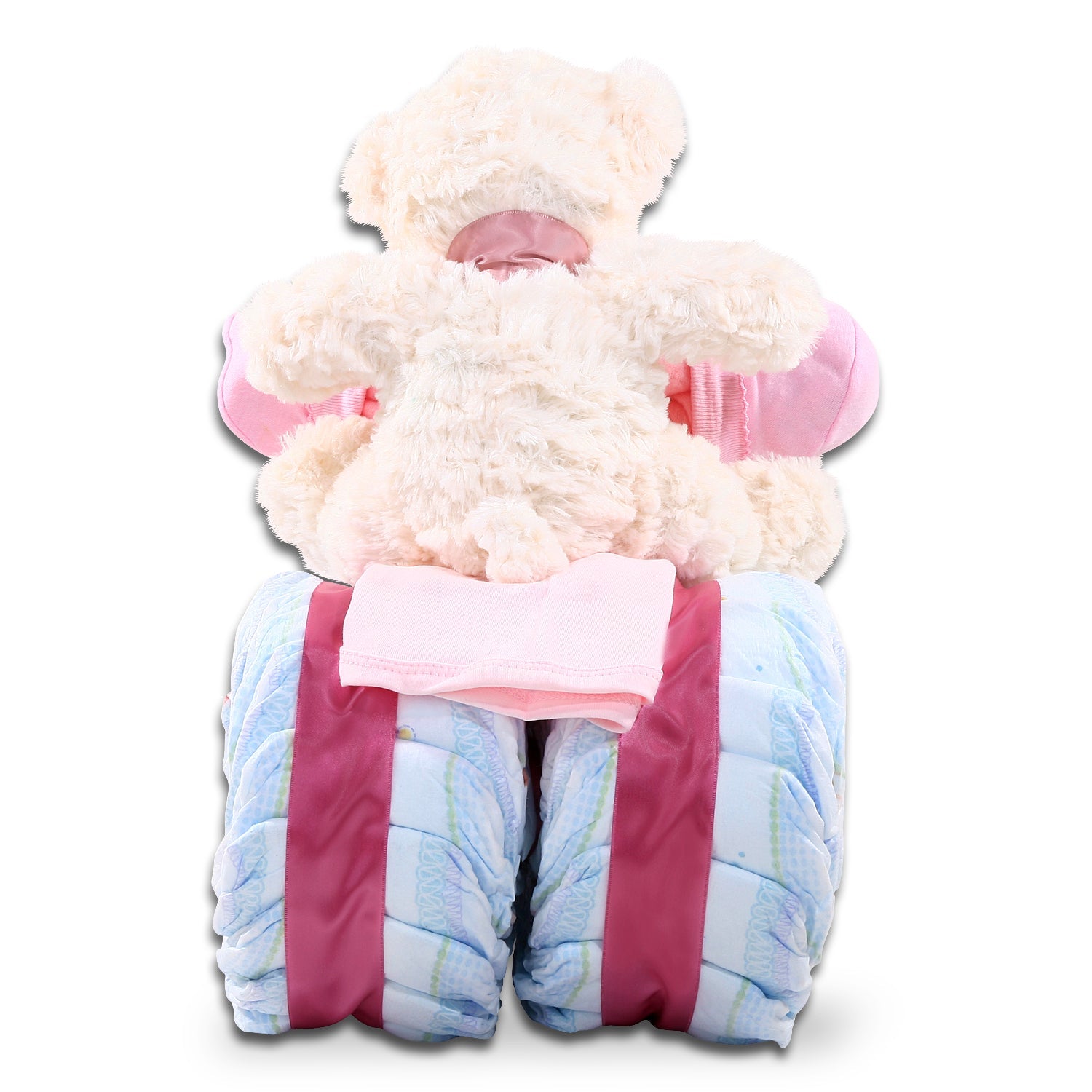 Pink Tricycle Diaper Cake Gift Basket by Alder Creek Gift Baskets
