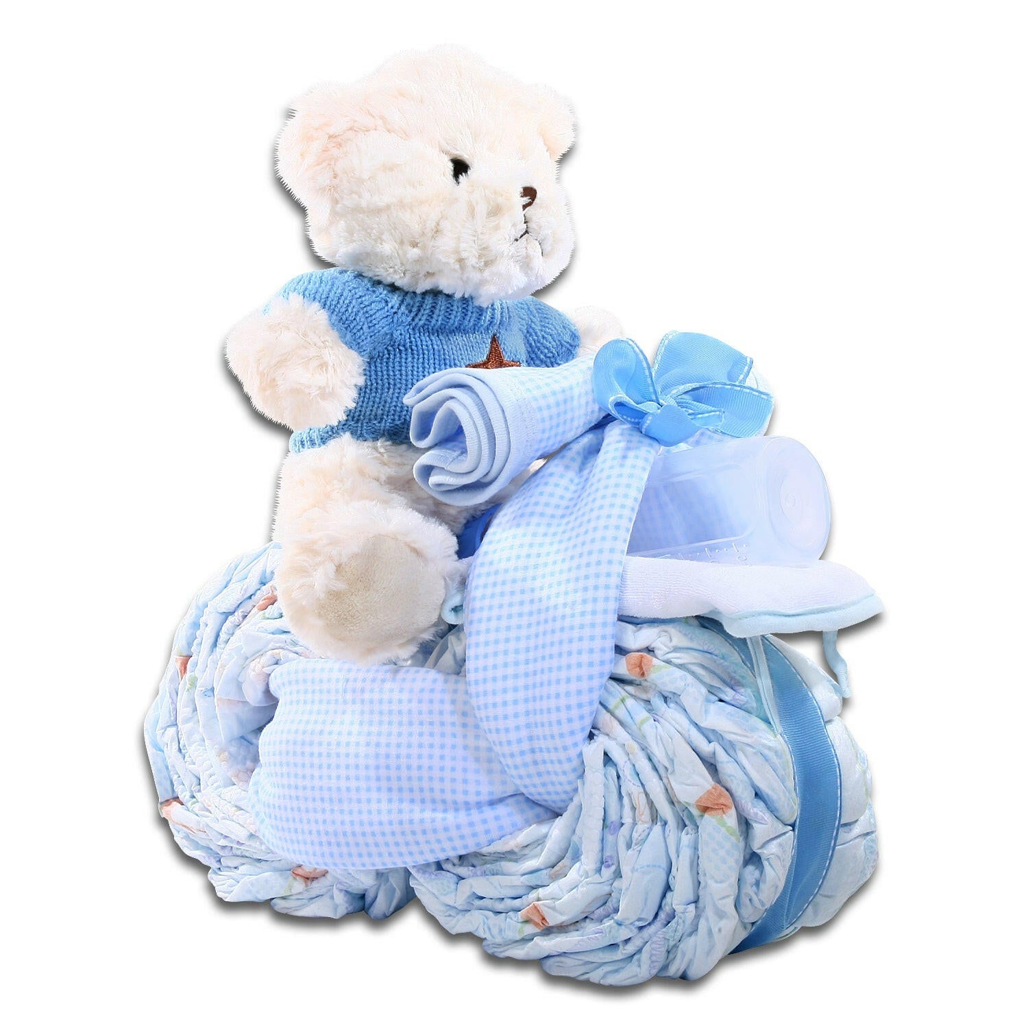 Motorcycle Diaper Cake-Boy Gift Basket by Alder Creek Gift Baskets
