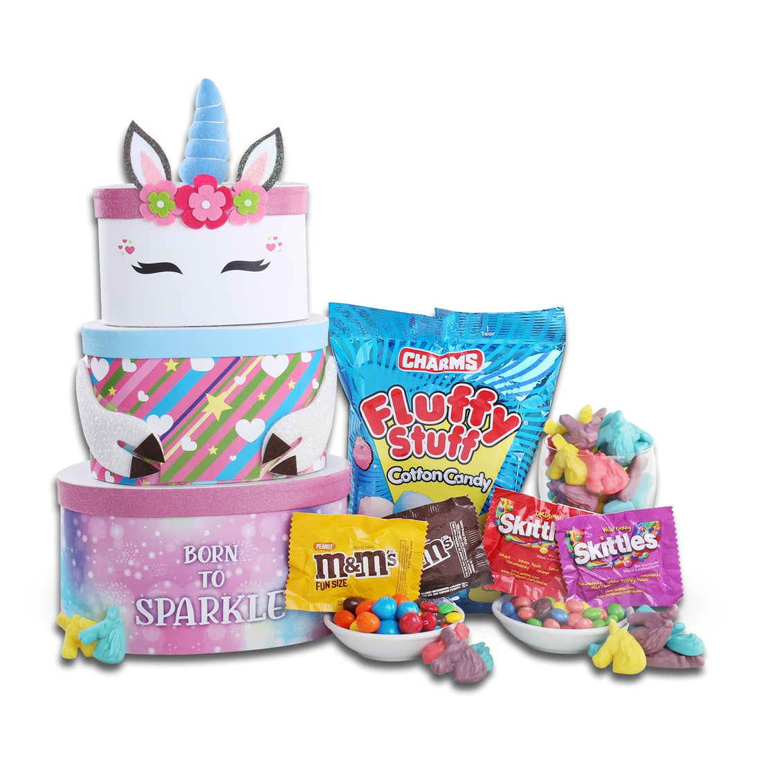Born to Sparkle Unicorn Gift Tower by Alder Creek Gift Baskets