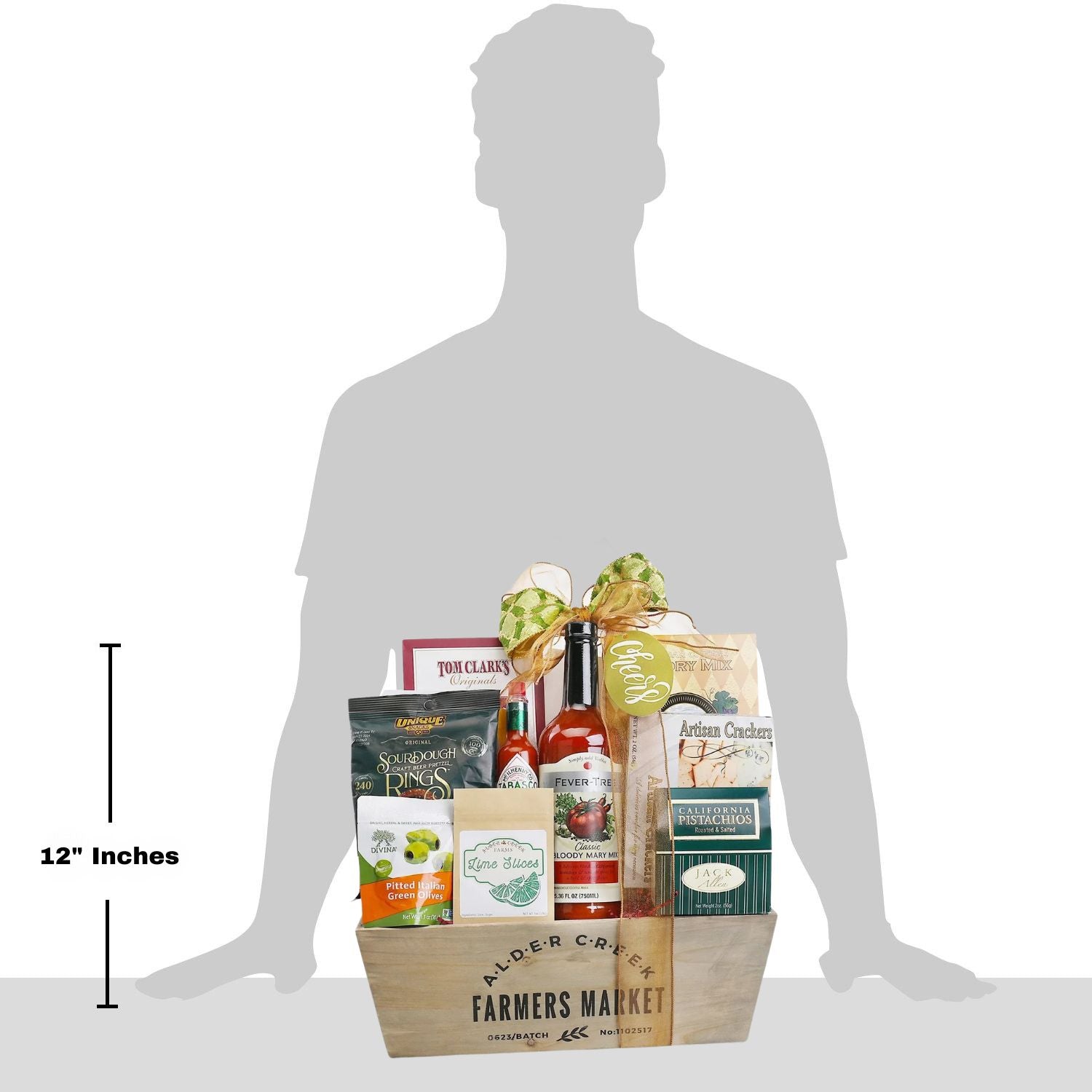 Farmers Market Bloody Mary Cocktail Gift Basket by Alder Creek Gift Baskets