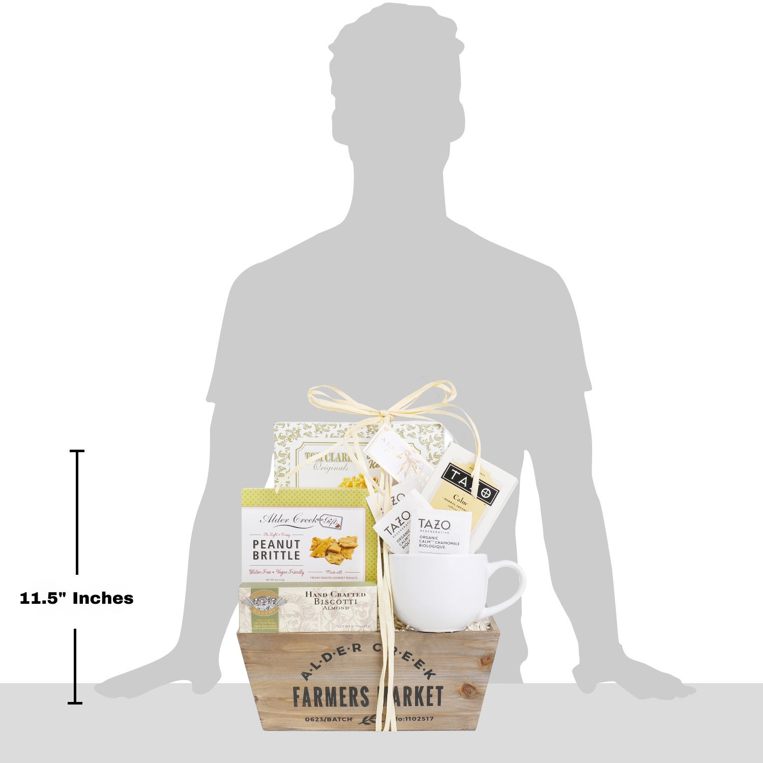 Serenity Tea Crate Gift Basket by Alder Creek Gift Baskets