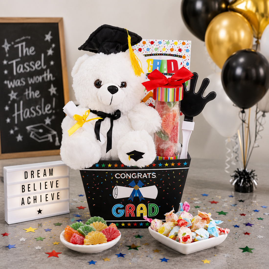 Congrats! Grad! Graduation Gift Basket by Alder Creek Gift Baskets