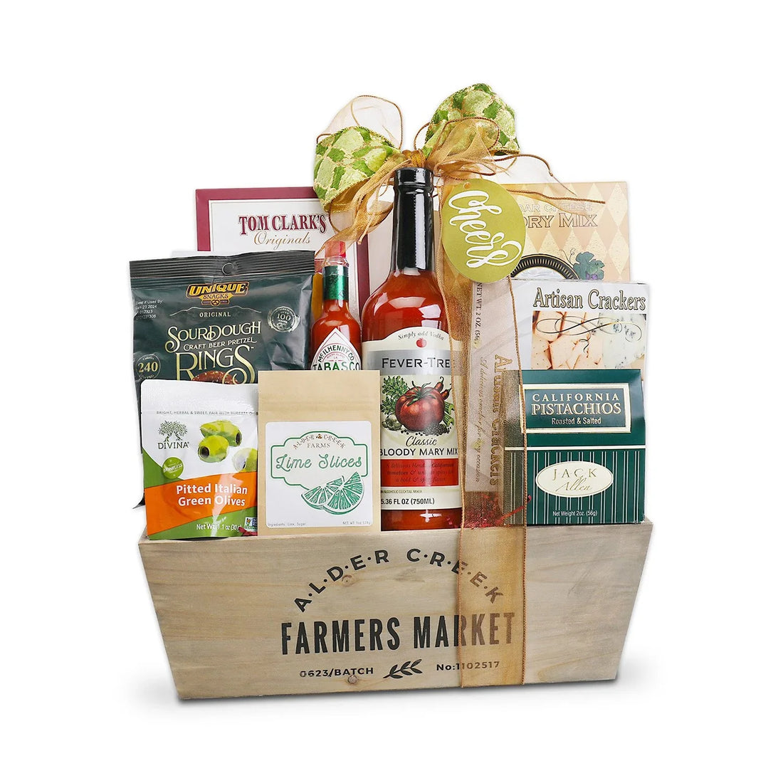 Farmers Market Bloody Mary Cocktail Gift Basket by Alder Creek Gift Baskets