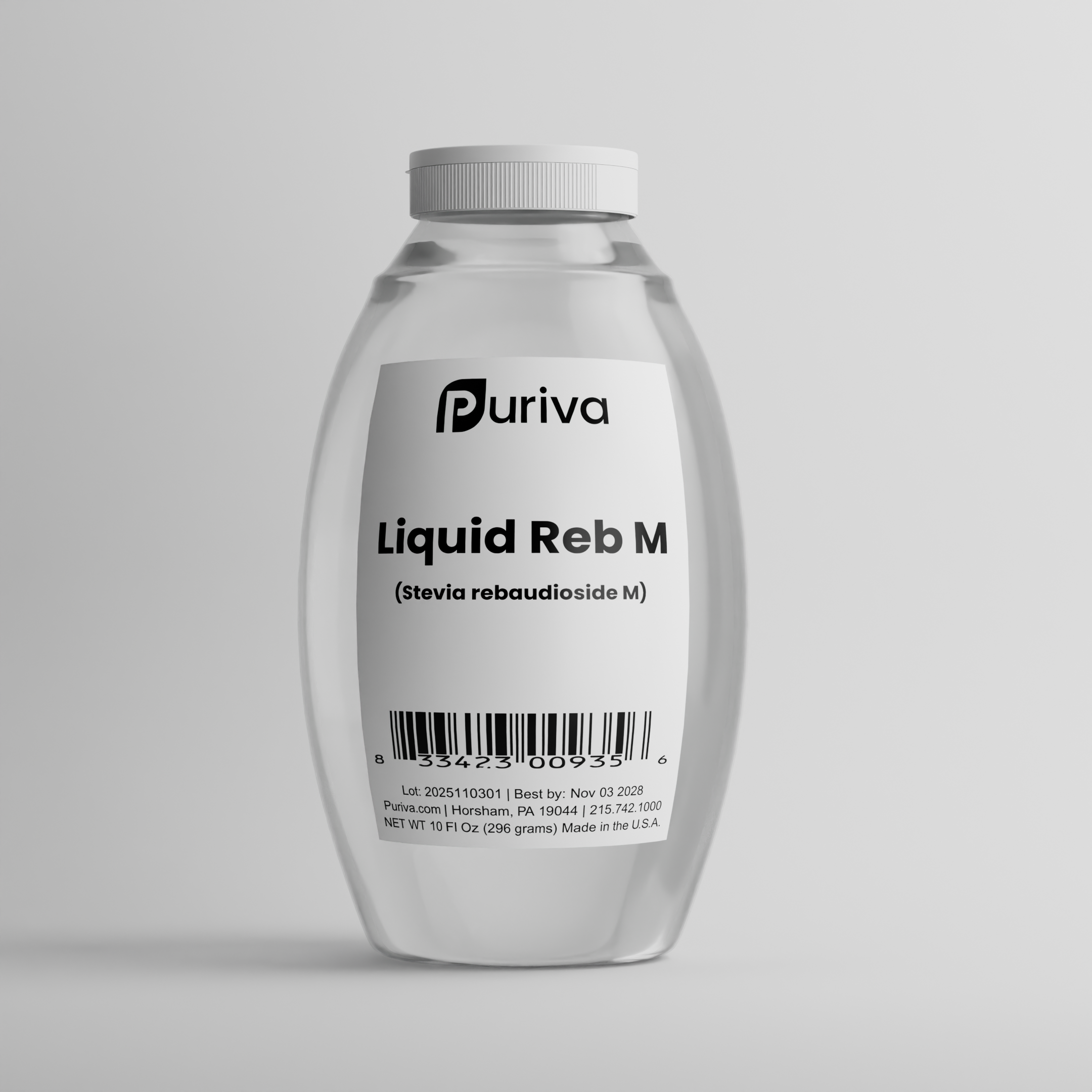 Organic Liquid Stevia Reb M | Sweetener Concentrate | Superior to Reb A, Reb D, and all stevia extracts | 5,000 servings with refill pack, Puriva Nutrition by Puriva Nutrition