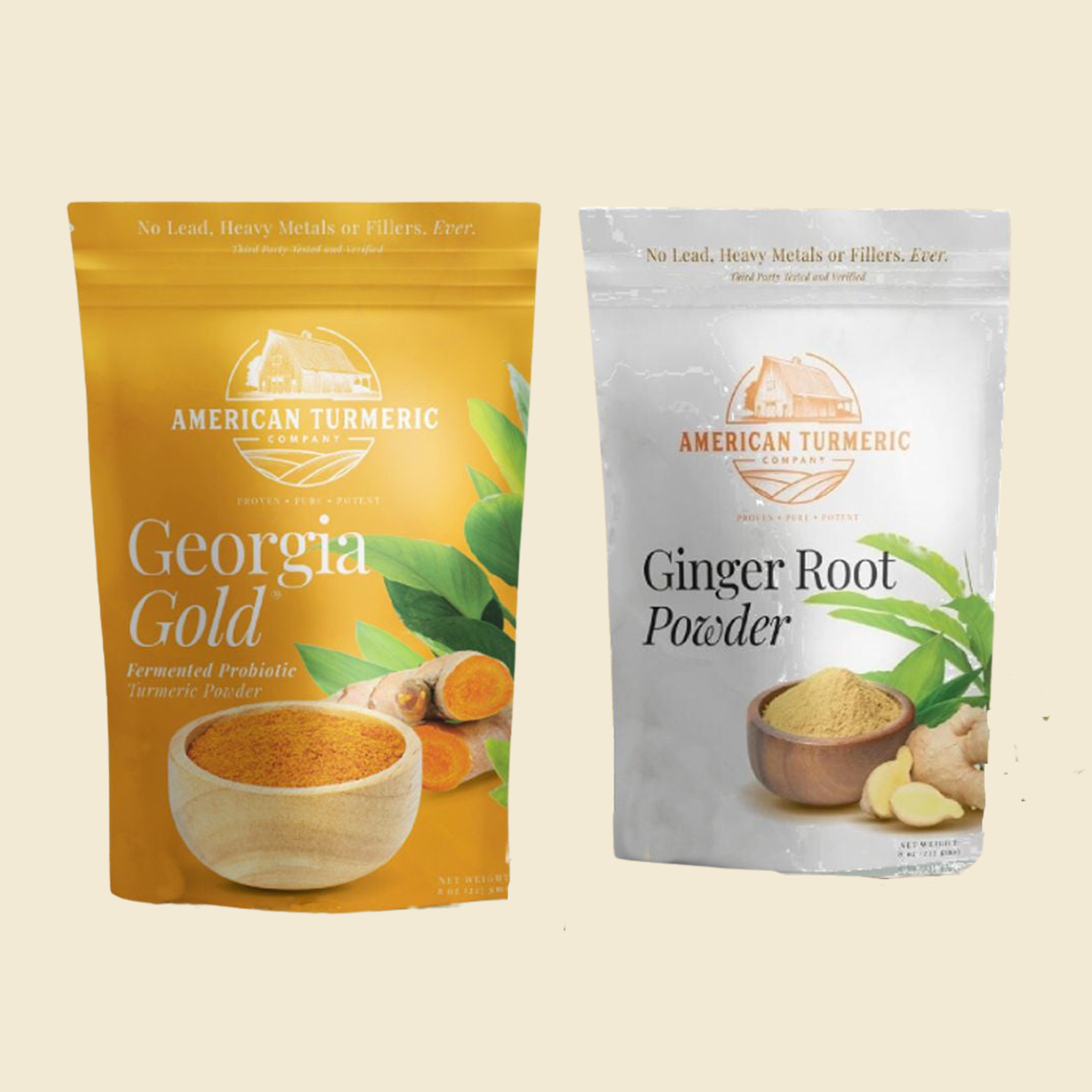 Fermented Turmeric &amp; Ginger Powder Bundle – Synergistic Clean Wellness