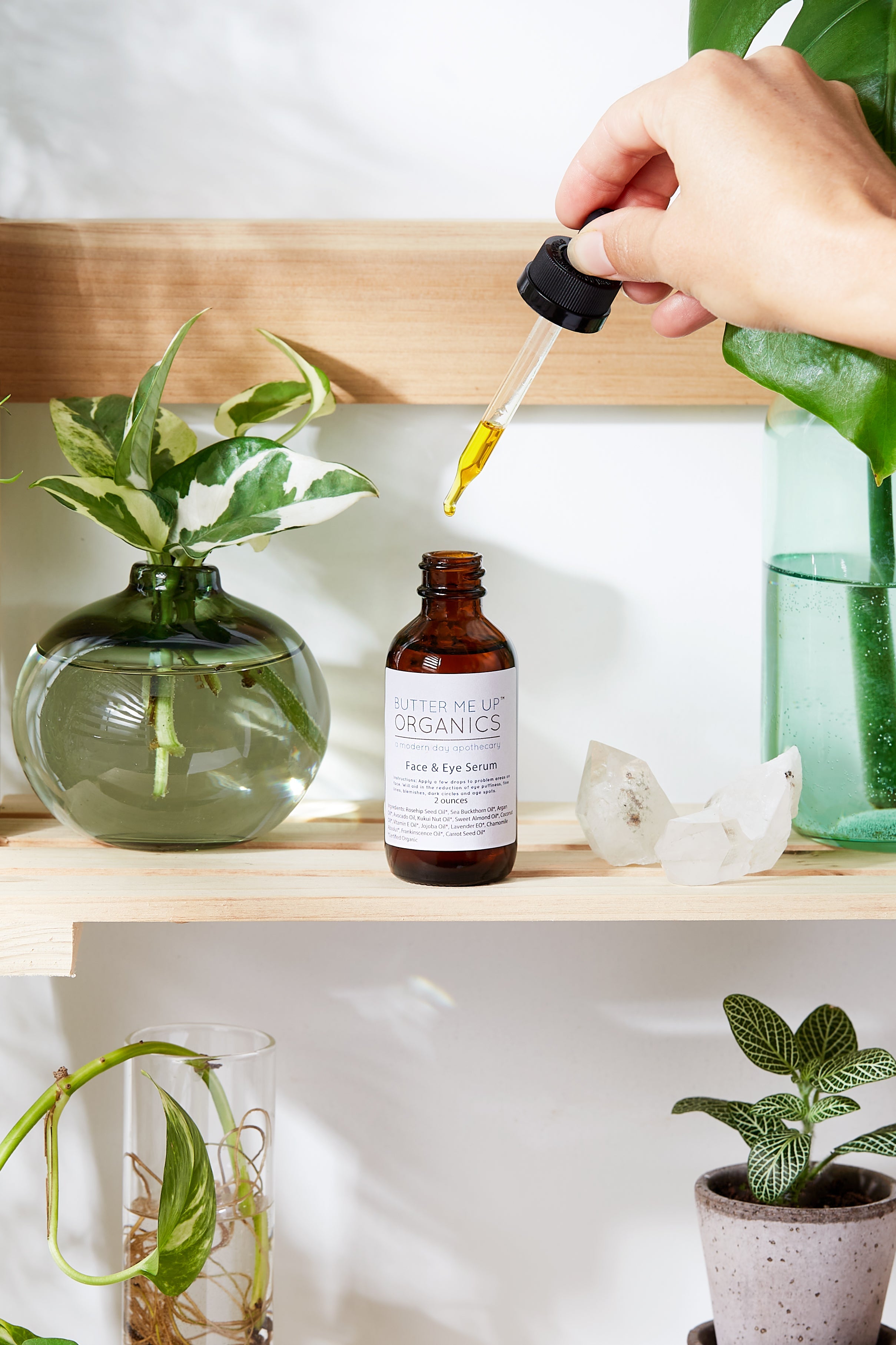 Organic Face &amp; Eye Serum / Organic Facial Oil / Anti-Aging Serum / Organic Facial Serum / Natural Face Oil Butter Me Up Organics / by Butter Me Up Organics