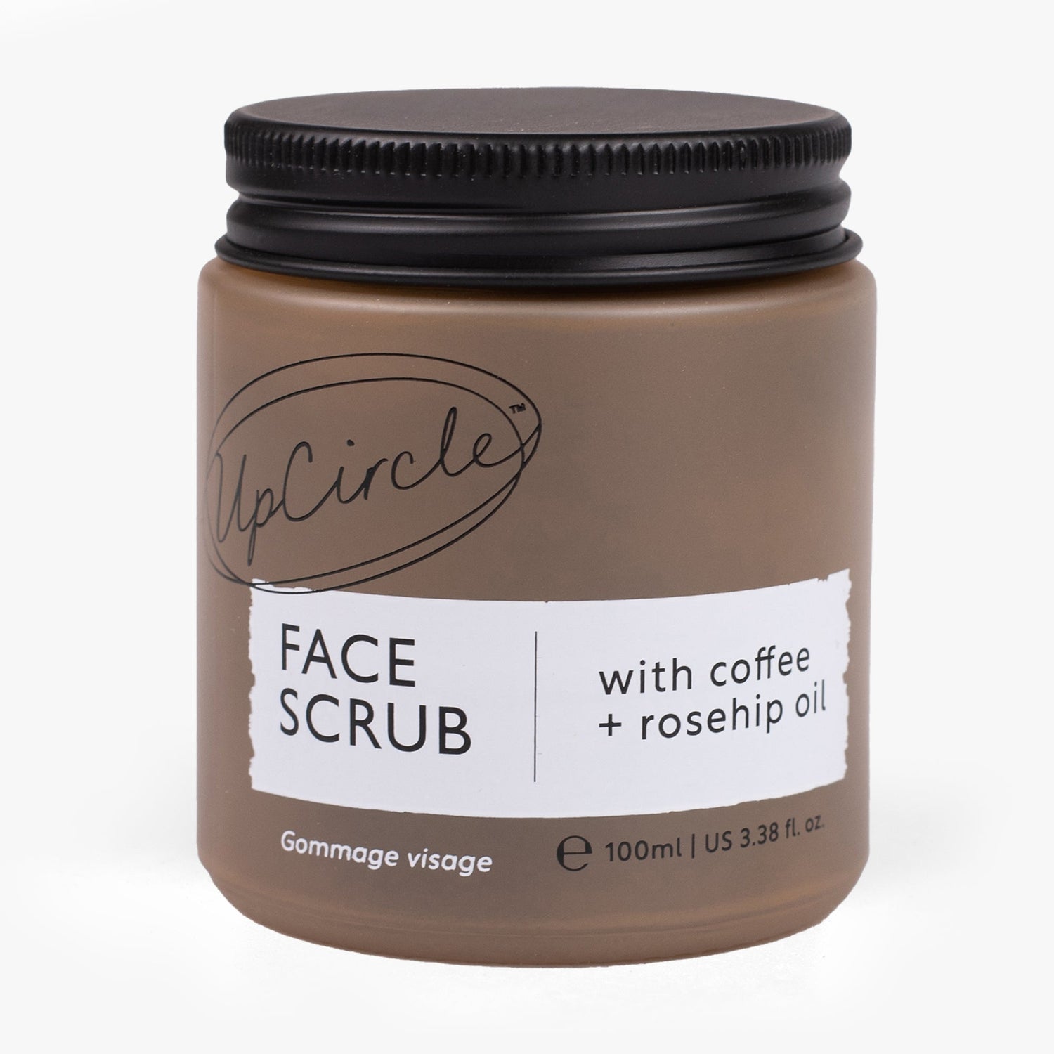 Face Scrub with Coffee + Rosehip Oil by UpCircle