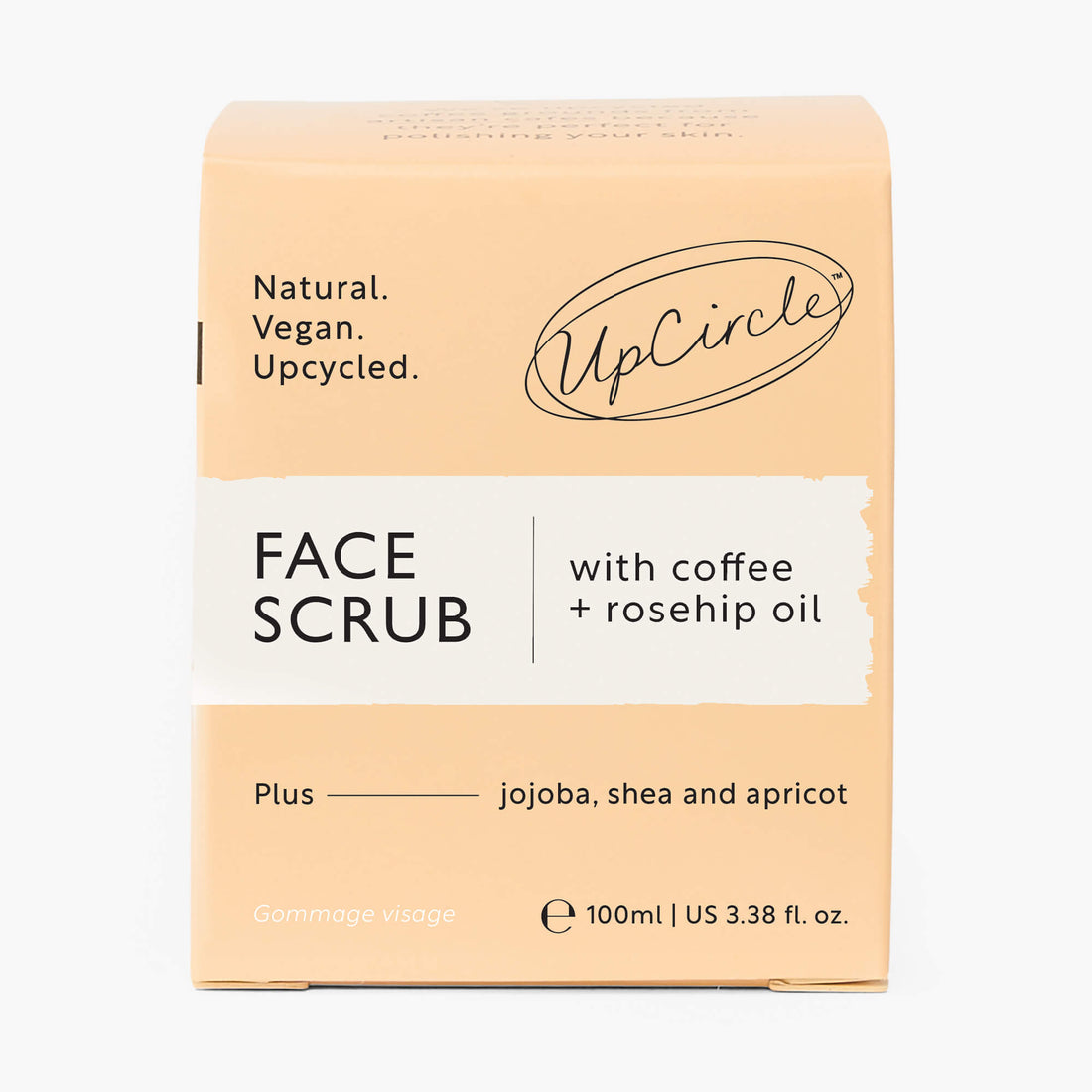 Face Scrub with Coffee + Rosehip Oil by UpCircle