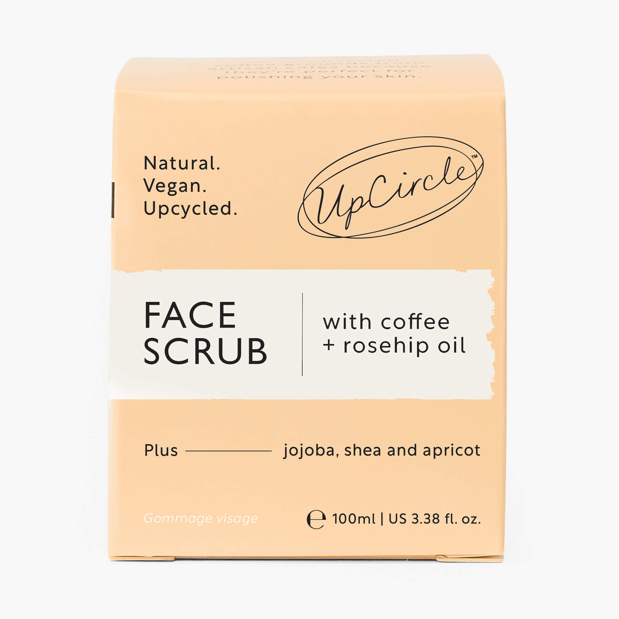 Face Scrub with Coffee + Rosehip Oil by UpCircle