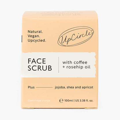 Face Scrub with Coffee + Rosehip Oil by UpCircle