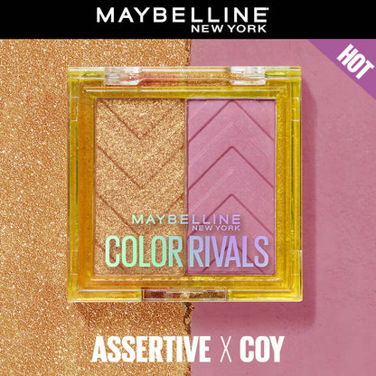 Maybelline New York Color Rivals Longwear Eyeshadow Duo - Assertive X Coy by Dista