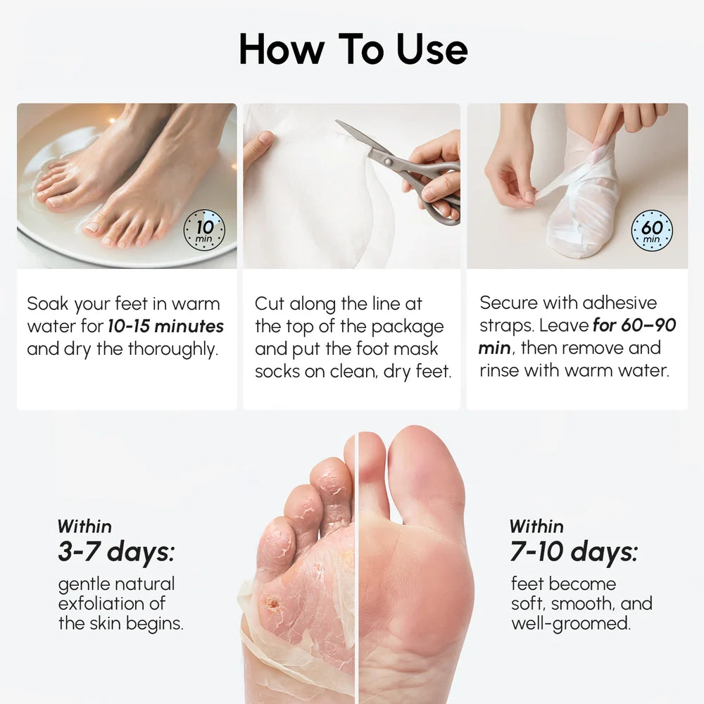 Exfoliating &amp; Hydrating Foot Mask by Maree