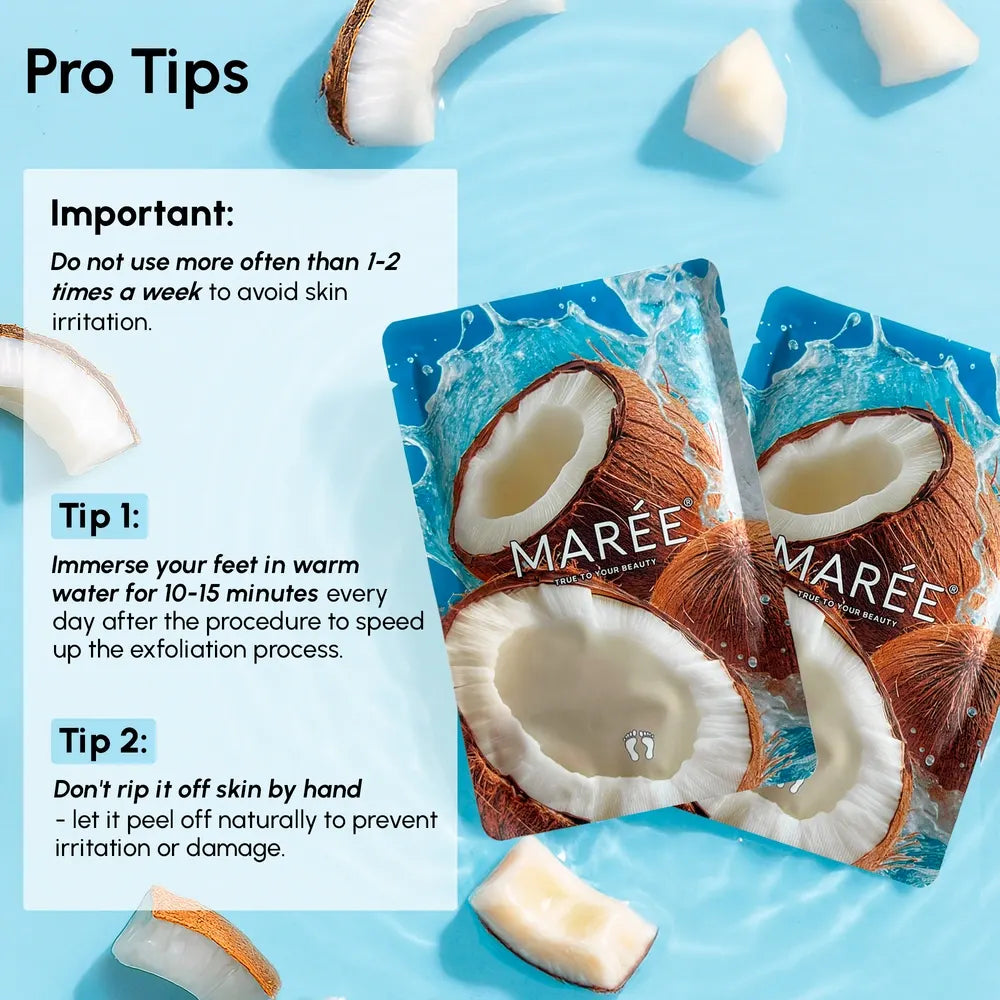 Exfoliating &amp; Hydrating Foot Mask by Maree