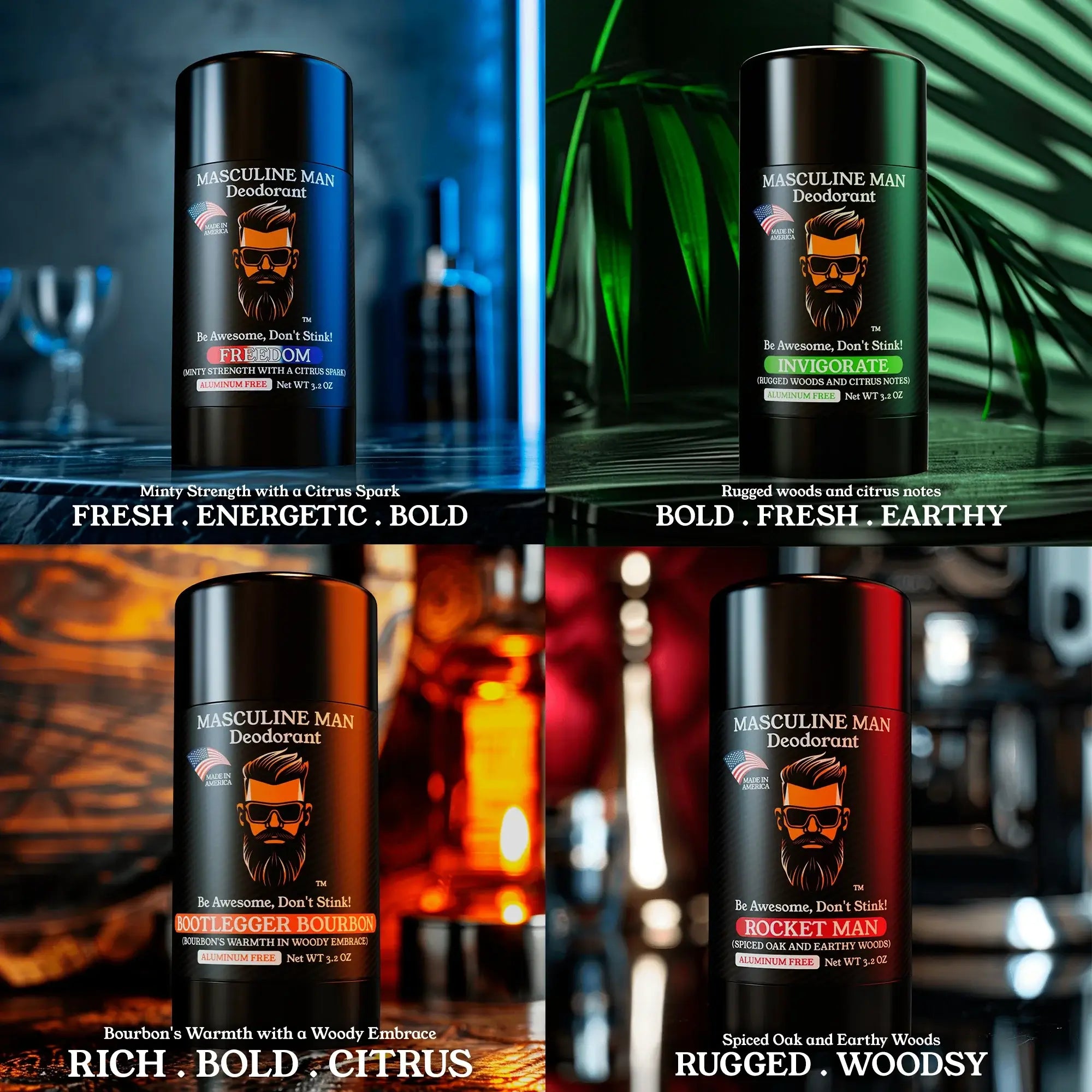 ALPHA SAVER PACK (4 DEODORANTS) by Masculine Man