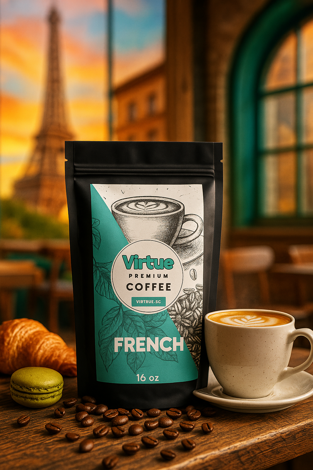 Dark Roast Coffee – 16oz | Bold, Small Batch, Expertly Roasted by Virtrue