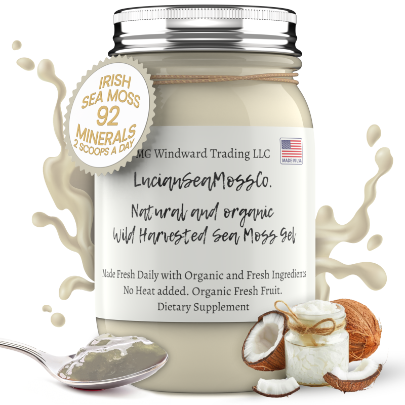 Fresh Organic Coconut Infused Sea Moss Gel by Seamoss Global