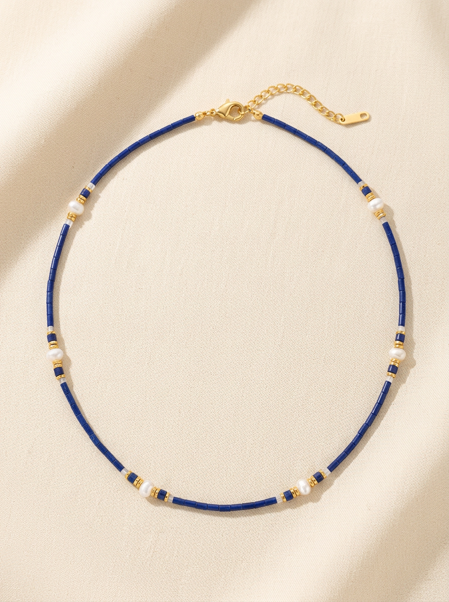 Freshwater Pearl Layering Necklace by LINTICO