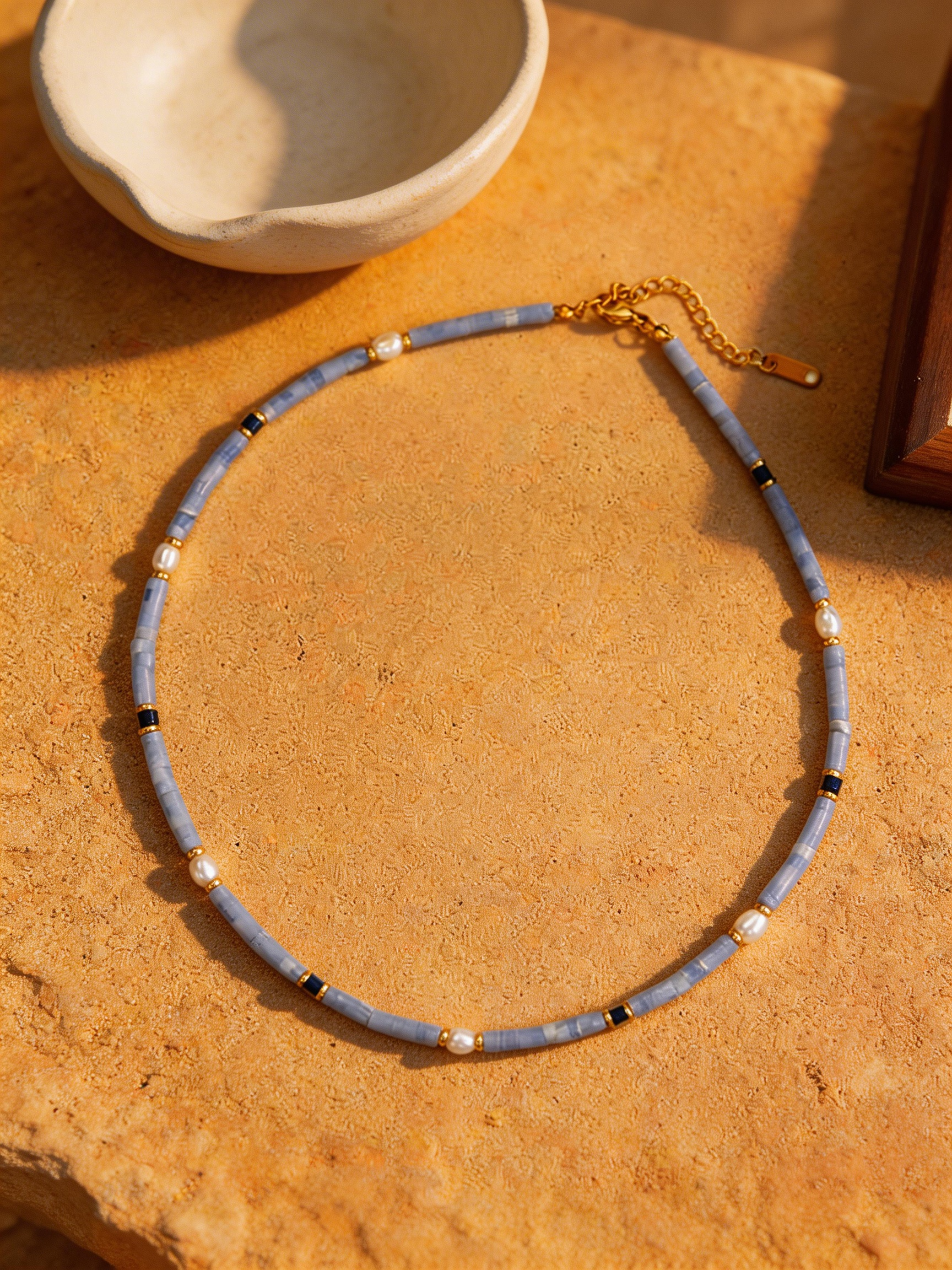 Freshwater Pearl Layering Necklace by LINTICO