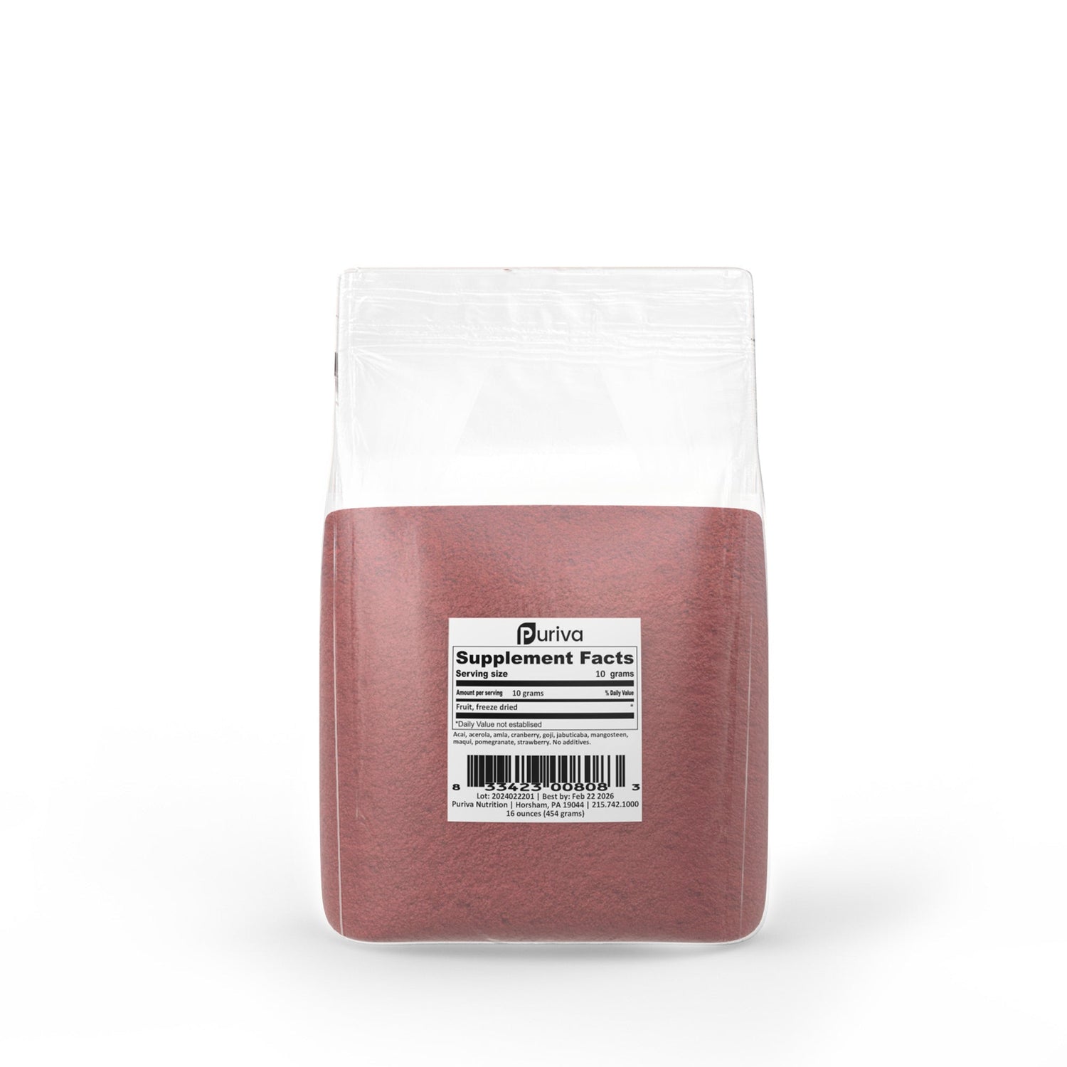 Fruit powder, 1 pound, Puriva Nutrition by Puriva Nutrition