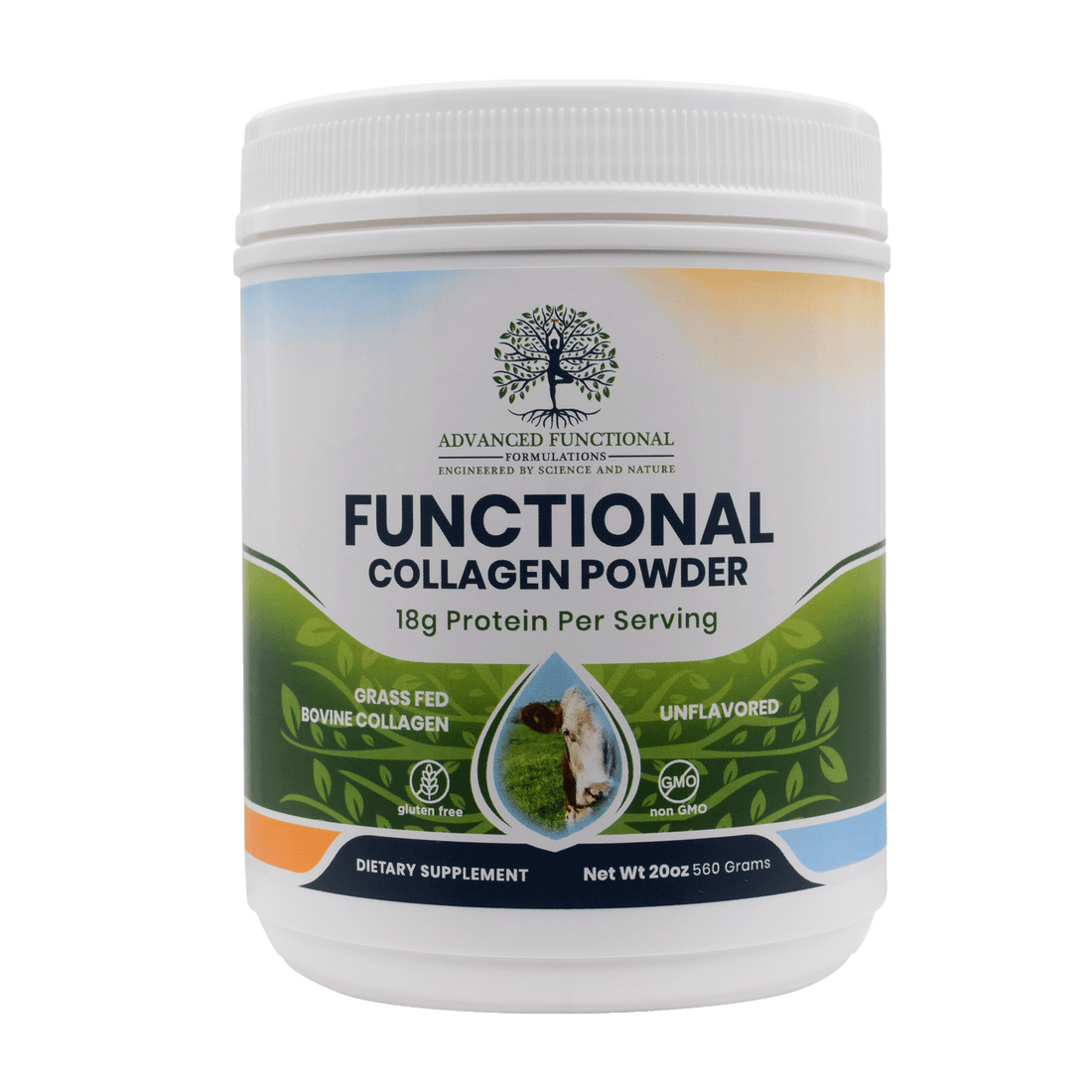 Functional Collagen Powder (The most beneficial source of protein) 100% Grassfed by Advanced Functional Medicine Supplements