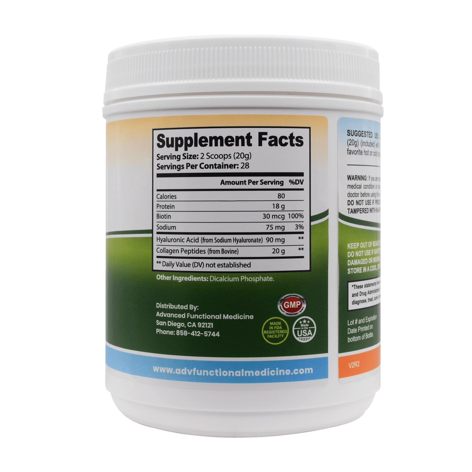 Functional Collagen Powder (The most beneficial source of protein) 100% Grassfed by Advanced Functional Medicine Supplements