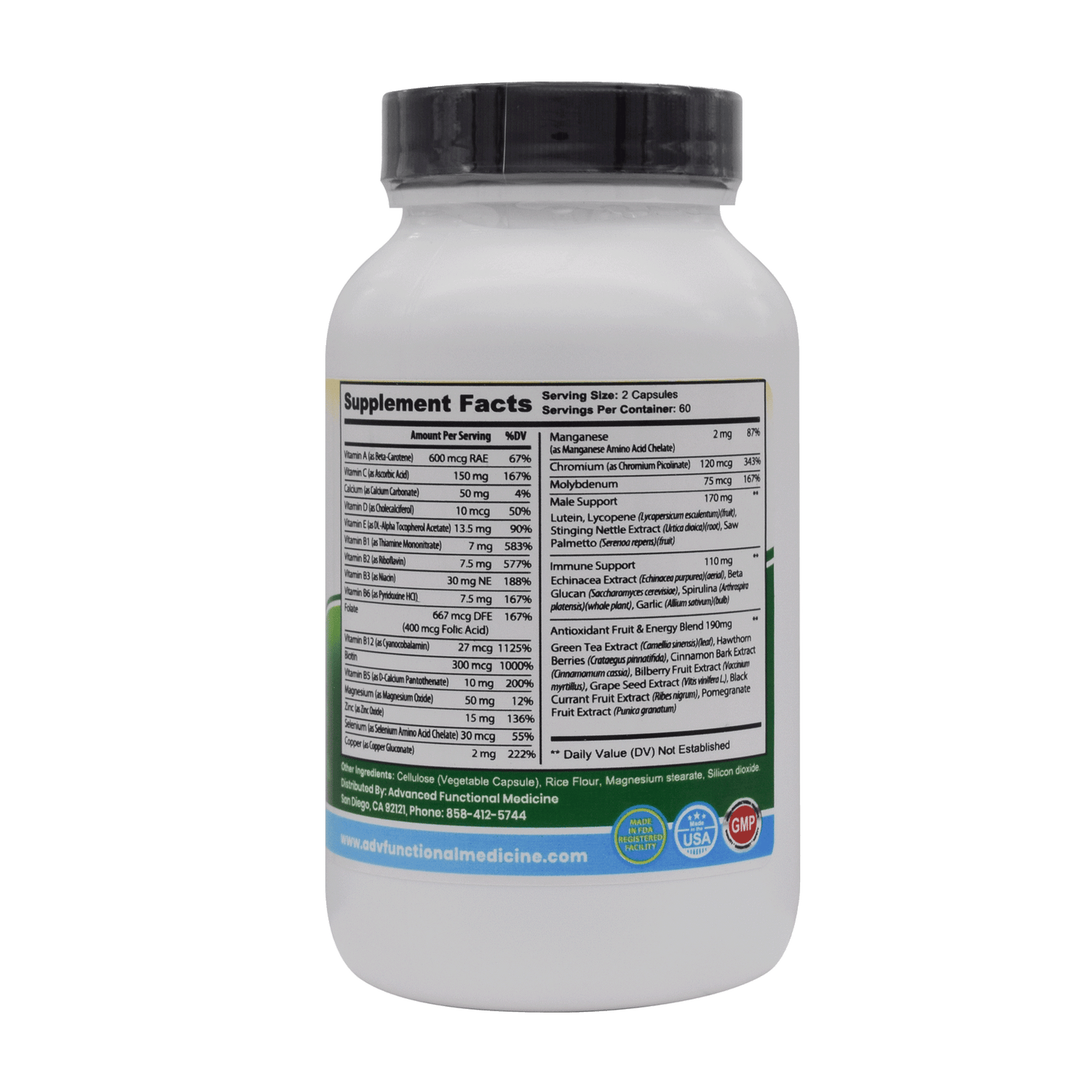 Functional Micronutrients for Men (Medical grade multivitamin designed specific for Men) by Advanced Functional Medicine Supplements